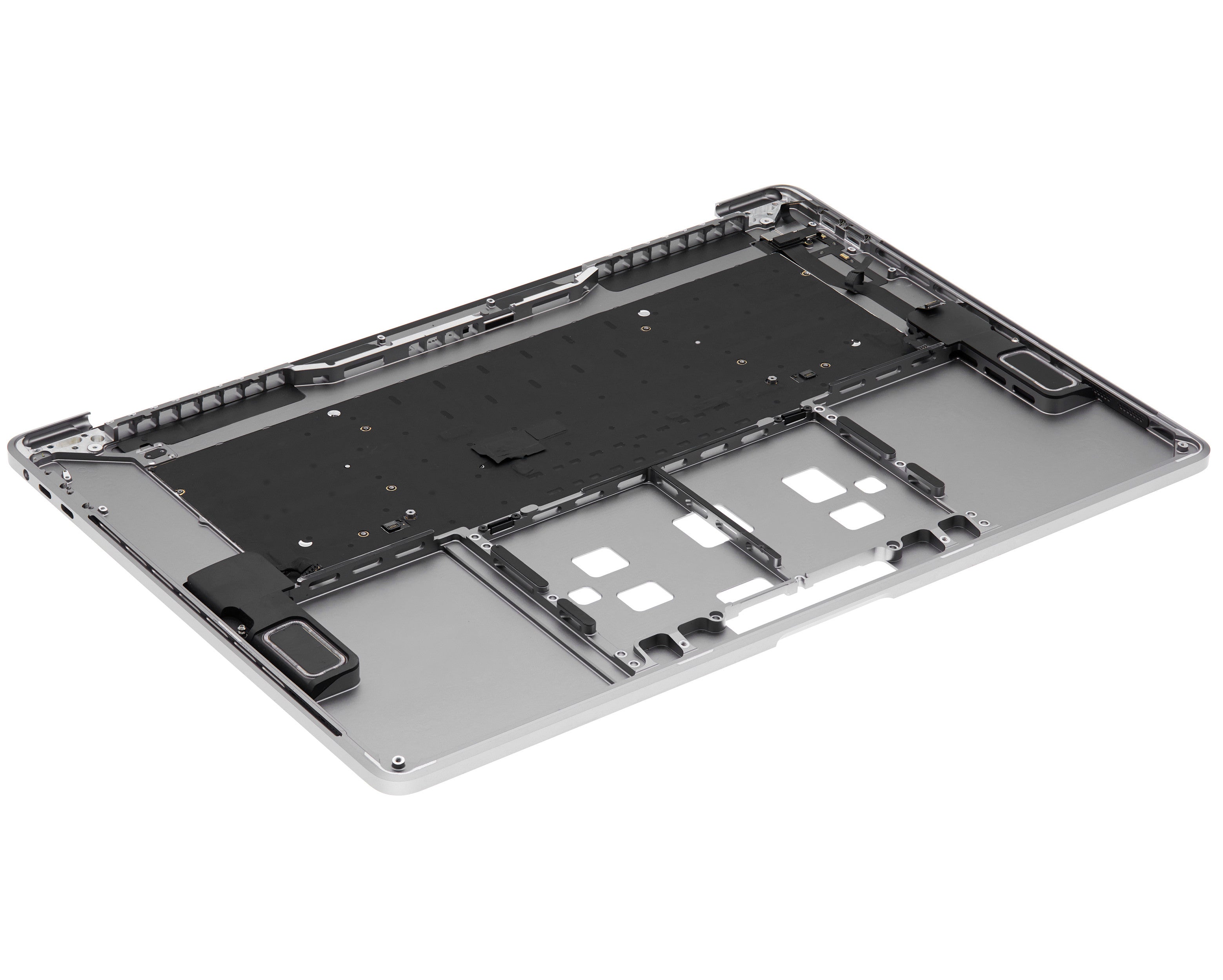SPACE GREY TOP CASE WITH KEYBOARD (US ENGLISH) FOR MACBOOK PRO 15" TOUCH BAR A1990 (LATE 2018 / EARLY 2019) (USED OEM PULL: COSMETIC GRADE: NEW)