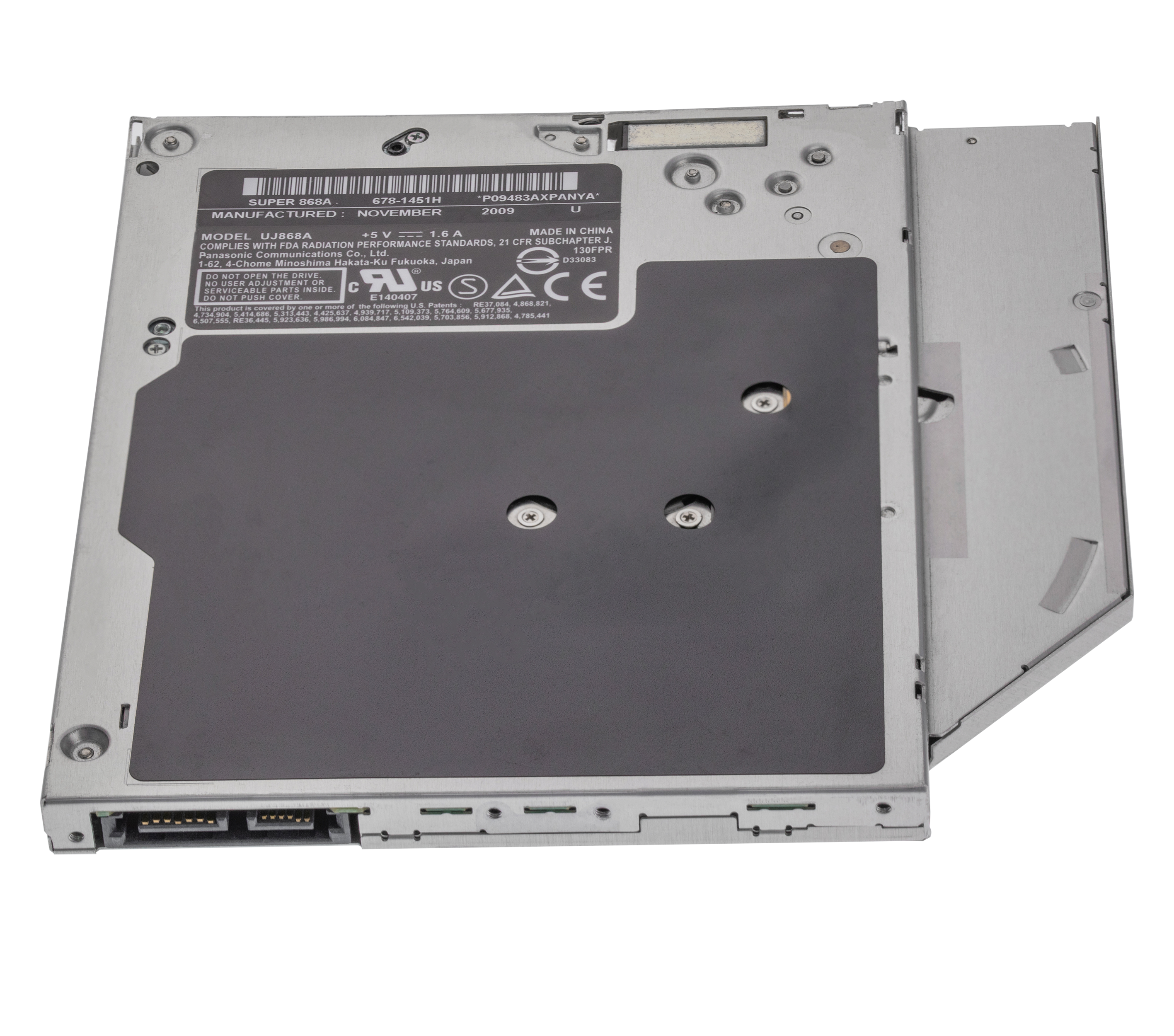 SUPERDRIVE (UJ-868) FOR MACBOOK PRO UNIBODY 13"/15"/17" A1286 / A1278 / A1297 (MID 2009 / MID 2010 / EARLY 2011 / LATE 2011 / MID 2012)