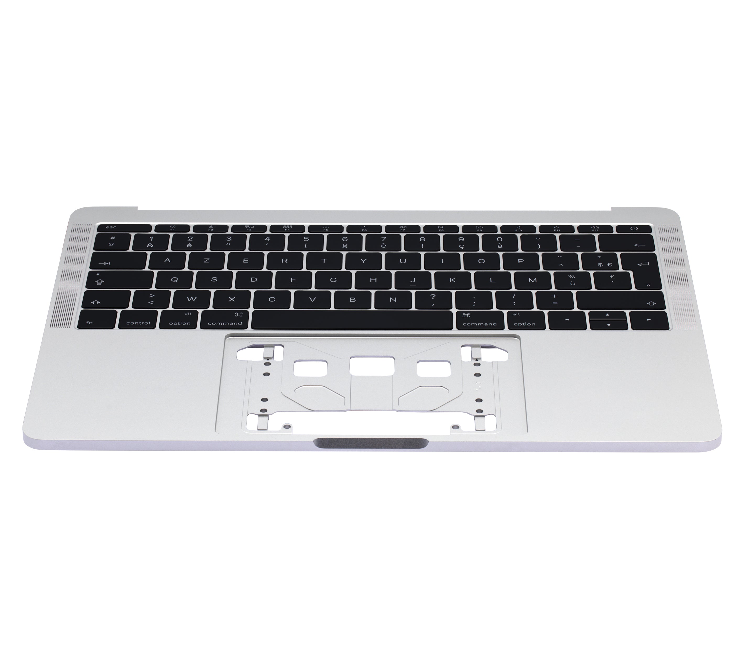 Top Case With Keyboard Compatible For MacBook Pro 13" Retina (A1708 / Late 2016 / Mid 2017) (French Keyboard) (Silver)