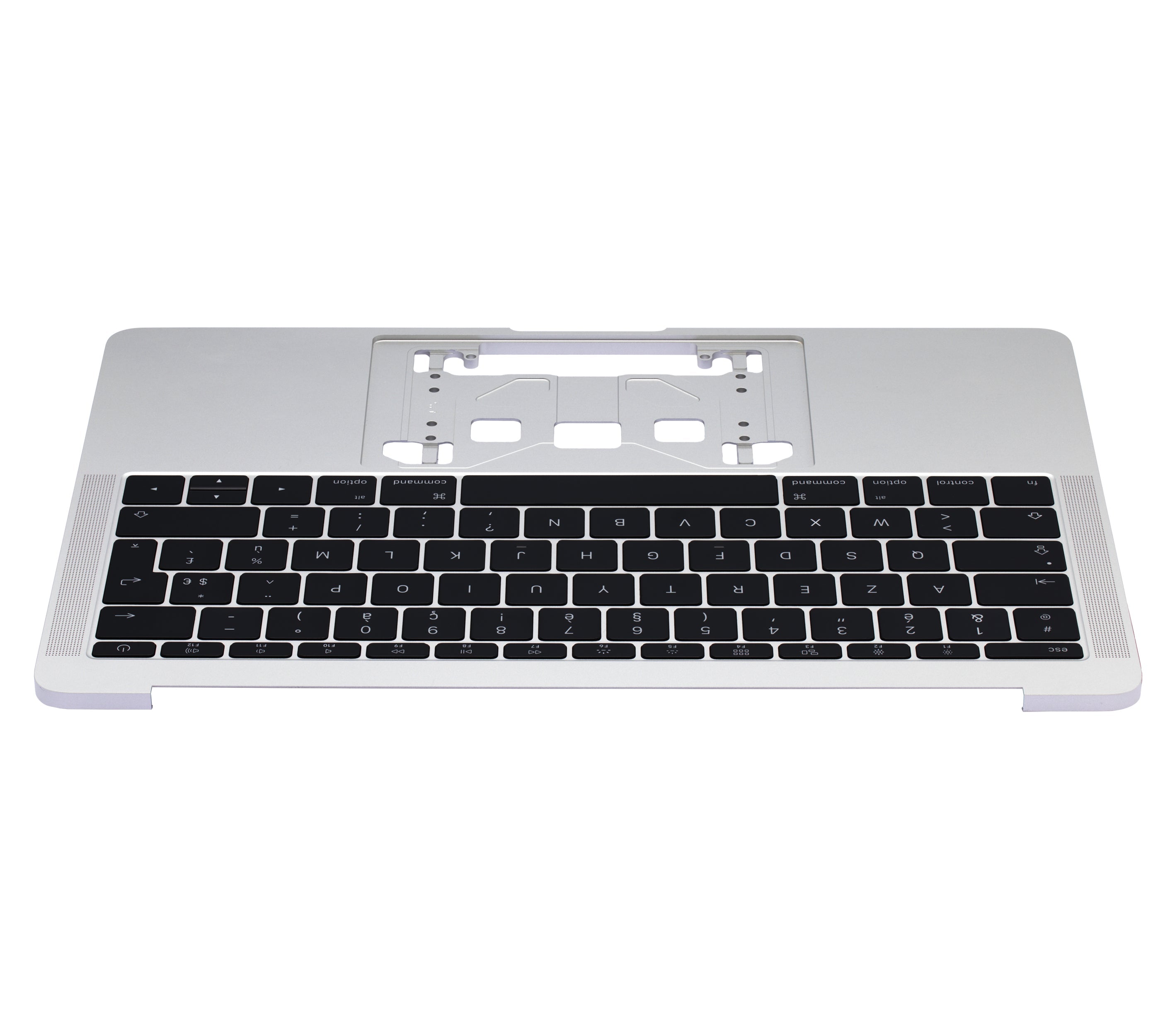 Top Case With Keyboard Compatible For MacBook Pro 13" Retina (A1708 / Late 2016 / Mid 2017) (French Keyboard) (Silver)