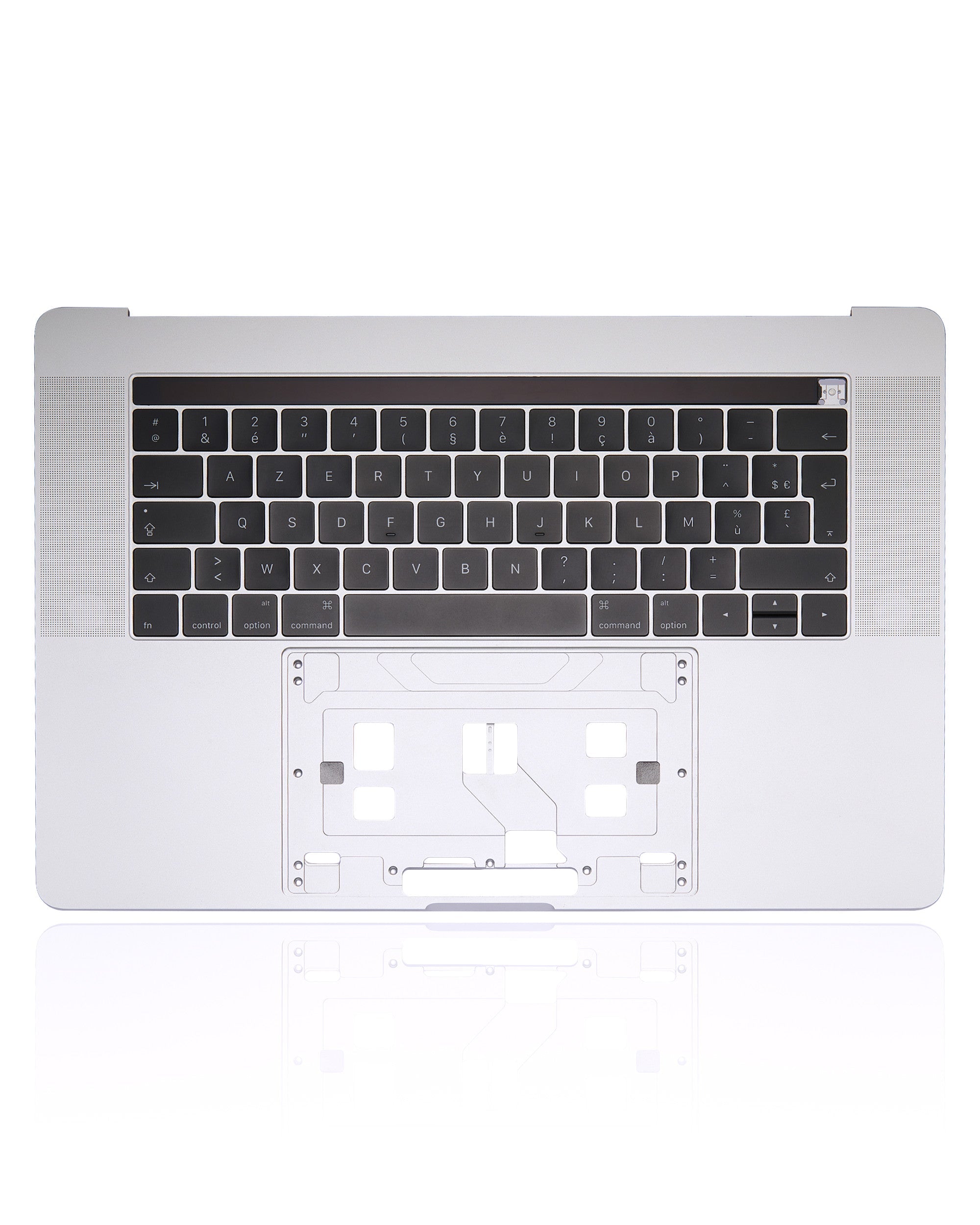 SILVER TOP CASE WITH KEYBOARD (FRENCH)  FOR MACBOOK PRO 13" W/ TOUCH BAR A1707 (LATE 2016 / MID 2017)