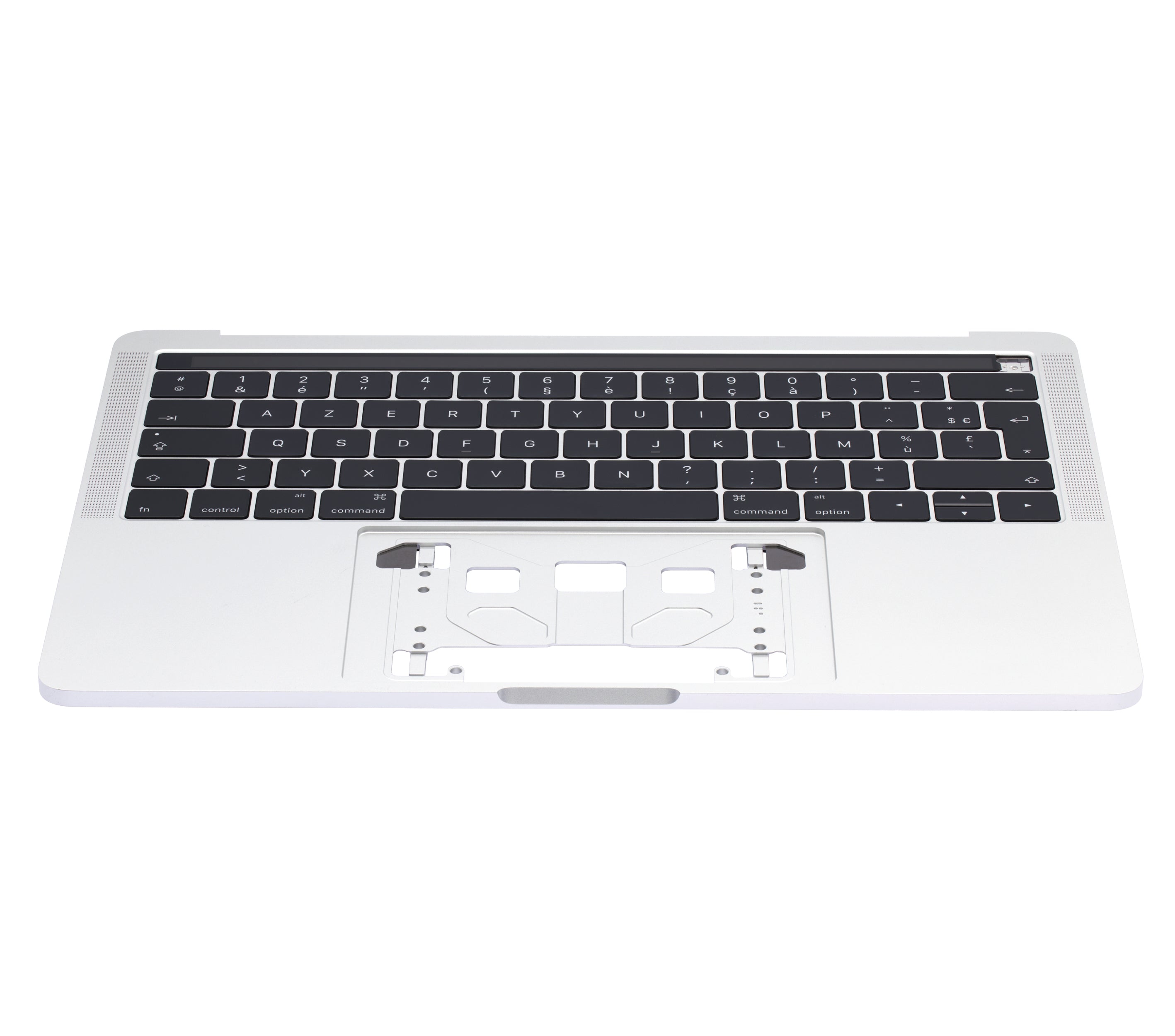 Top Case With Keyboard Compatible For MacBook Pro 13" W/ Touch Bar (A1706 / Late 2016 / Mid 2017) (French Keyboard) (Silver)