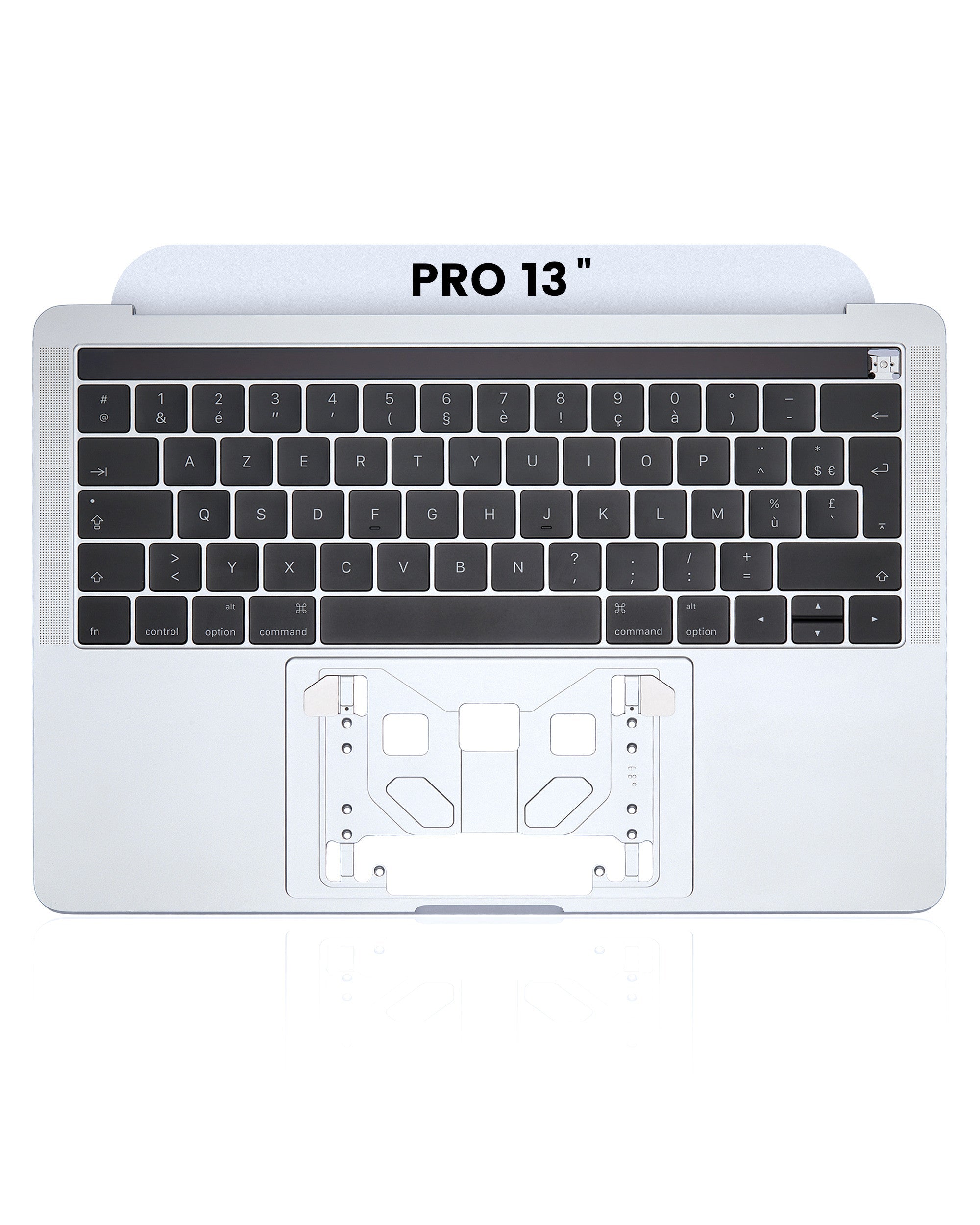 SILVER TOP CASE ASSEMBLY ((FRENCH) FOR MACBOOK PRO 13" TOUCH A1706 (LATE 2016-MID 2017)