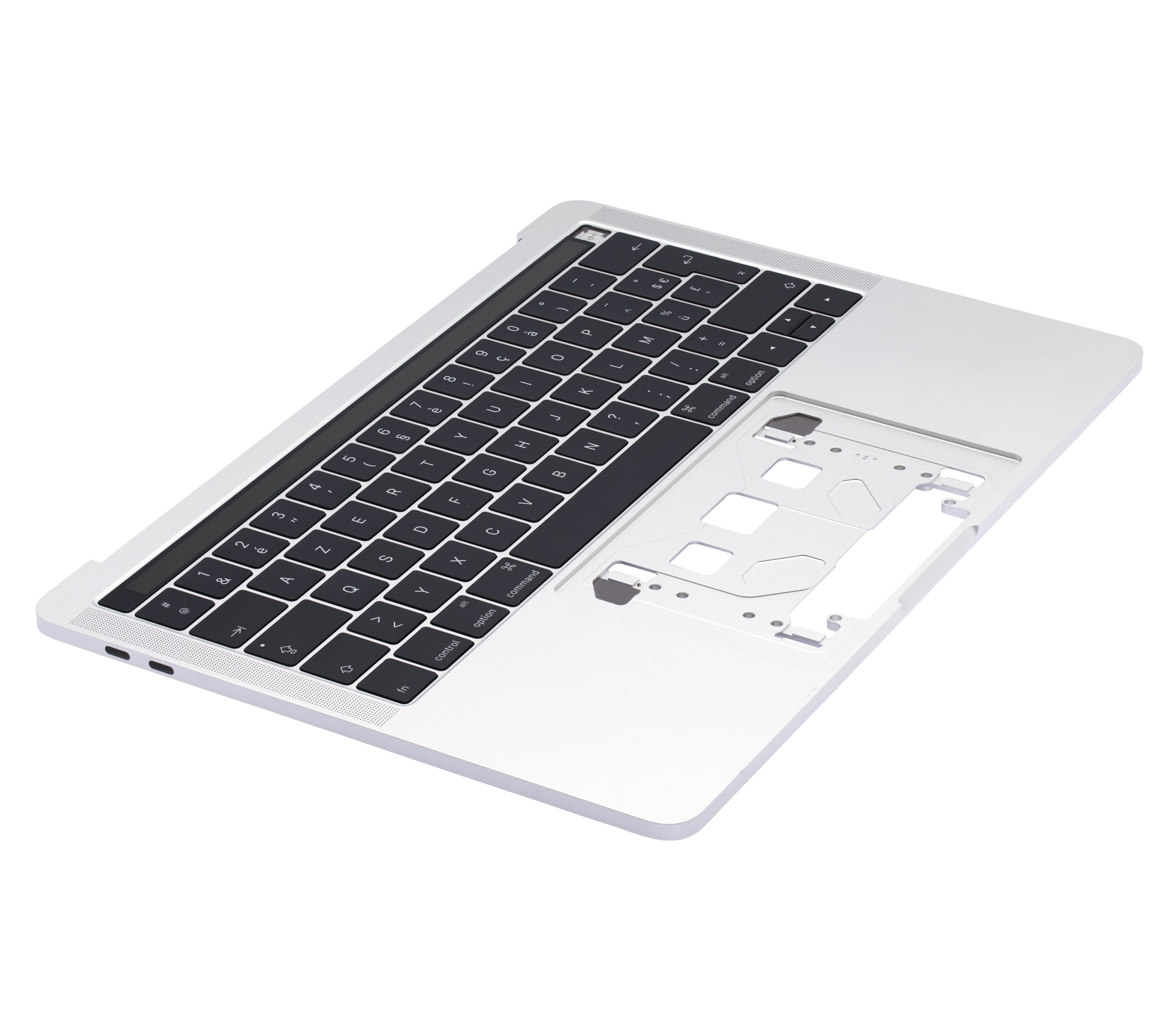 Top Case With Keyboard Compatible For MacBook Pro 13" W/ Touch Bar (A1706 / Late 2016 / Mid 2017) (French Keyboard) (Silver)