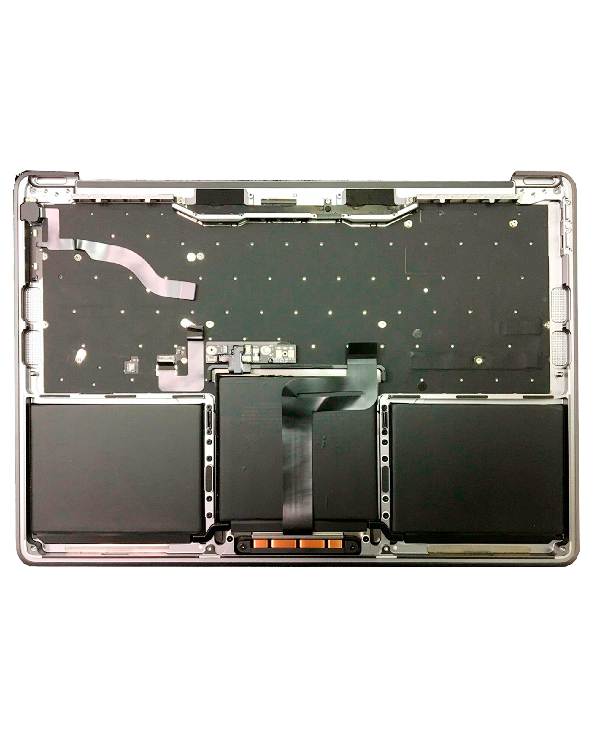 Top Case Assembly With Battery And Keyboard Compatible For MacBook Pro 13" Retina (A1708 / Late 2016) (US Keyboard) (Used OEM Pull: Grade B/C) (Silver)