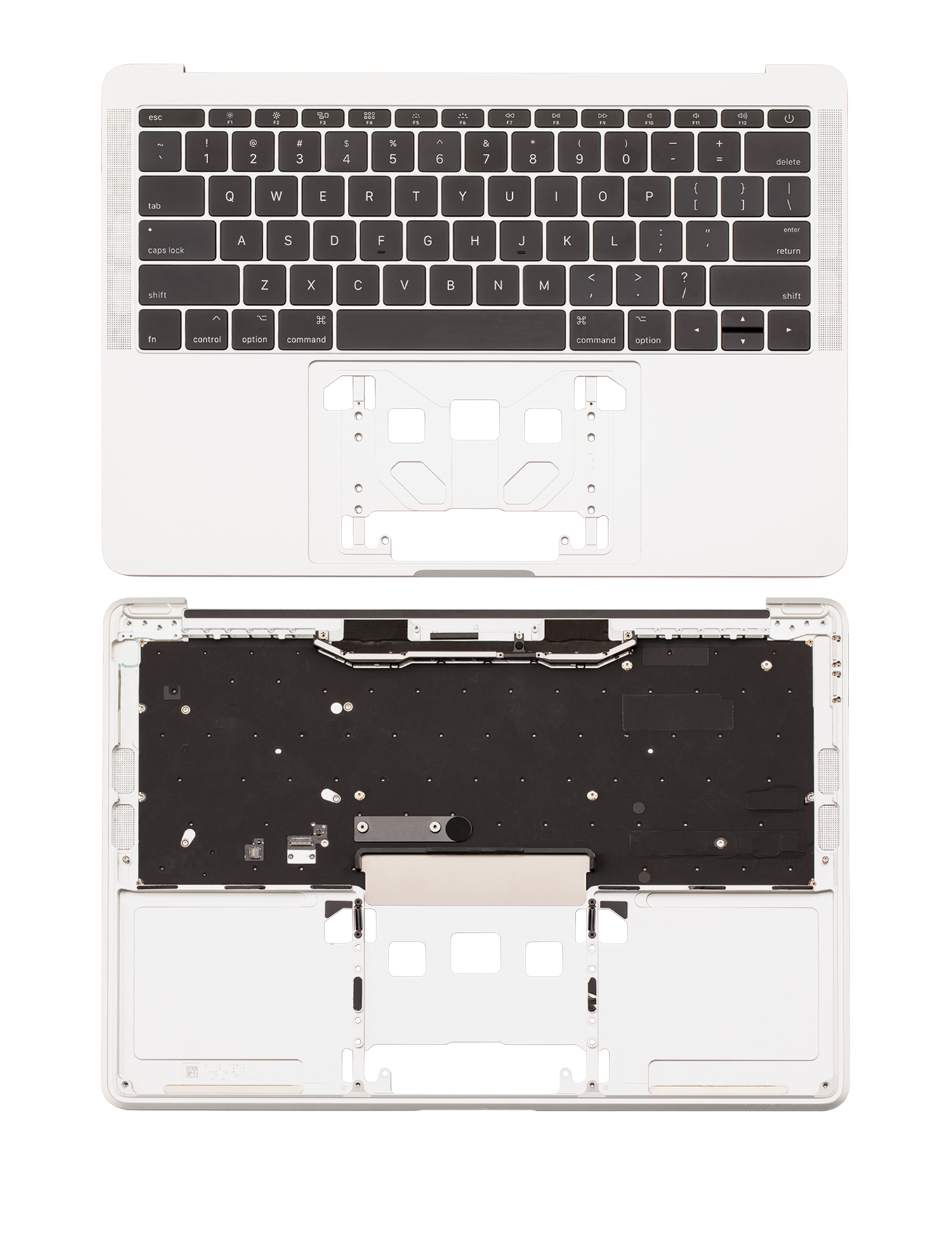 Top Case With Keyboard Compatible For MacBook Pro 13" Retina (A1708 / Late 2016 / Mid 2017) (US Keyboard) (Used OEM Pull: Grade New) (Silver)