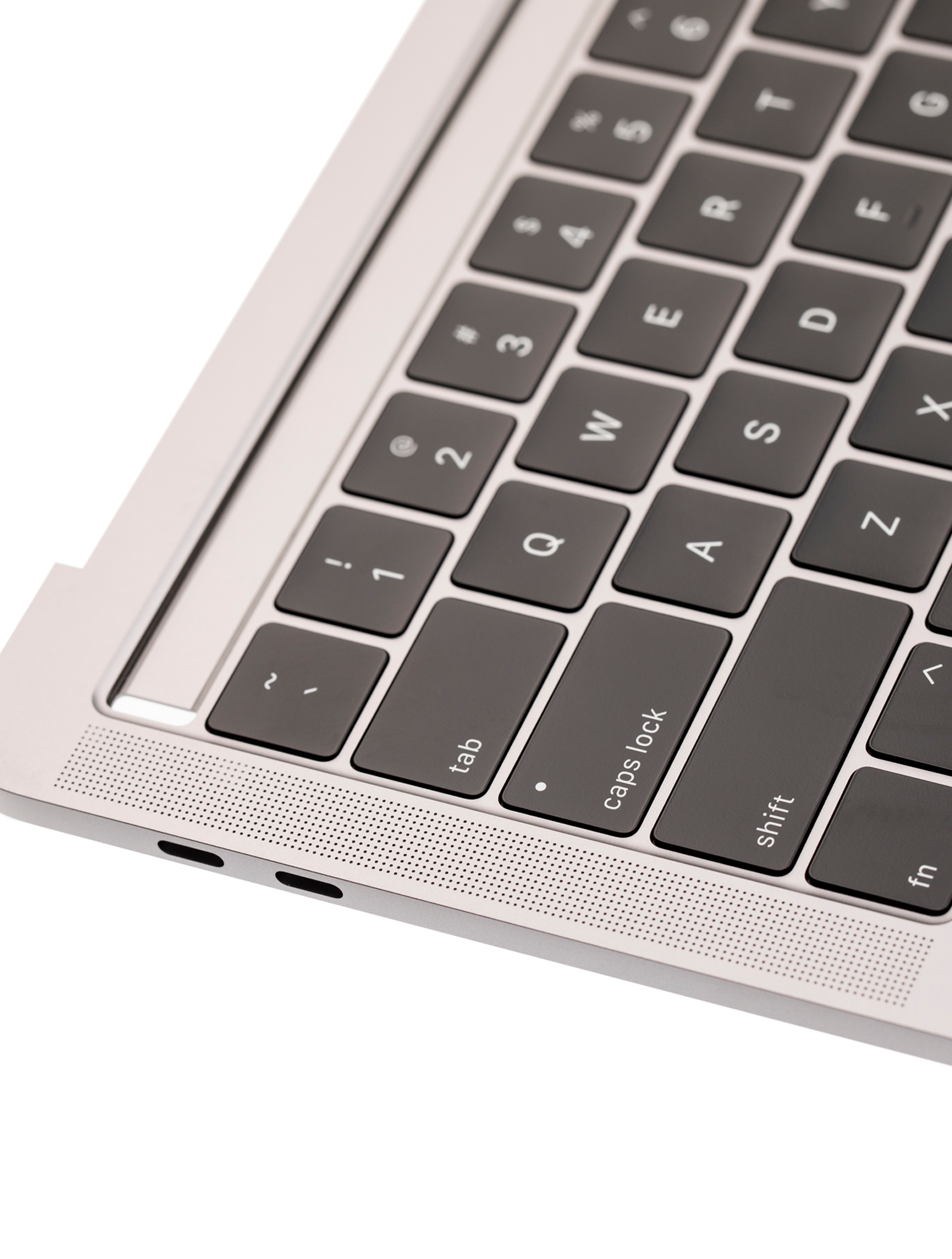 SPACE GRAY TOP CASE WITH KEYBOARD (US KEYBOARD) FOR MACBOOK PRO 13" A1989  (LATE 2018 / EARLY 2019)  (USED OEM PULL: COSMETIC GRADE: NEW)