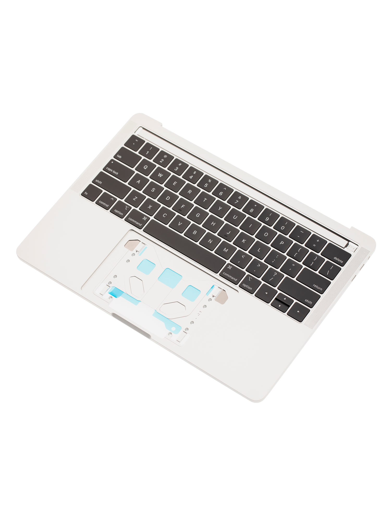 Top Case With Keyboard Compatible For MacBook Pro 13" (A1989 / Late 2018 / Early 2019) (US Keyboard) (Used OEM Pull: Grade New) (Silver)