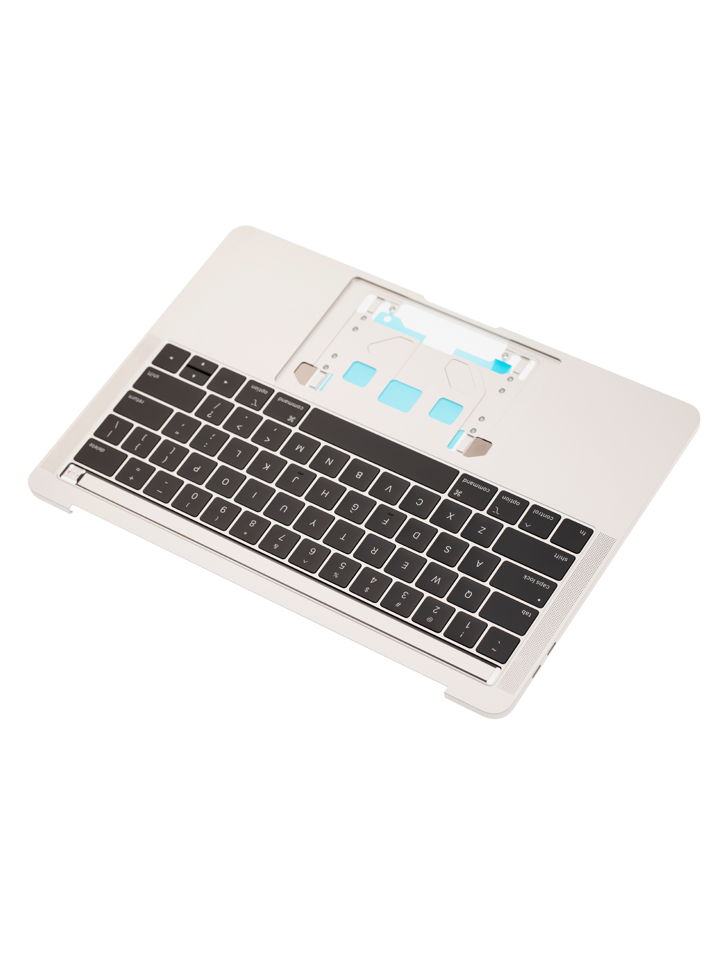 SILVER TOP CASE WITH KEYBOARD (US KEYBOARD) FOR MACBOOK PRO 13" A1989  (LATE 2018 / EARLY 2019)  (USED OEM PULL: COSMETIC GRADE: NEW)