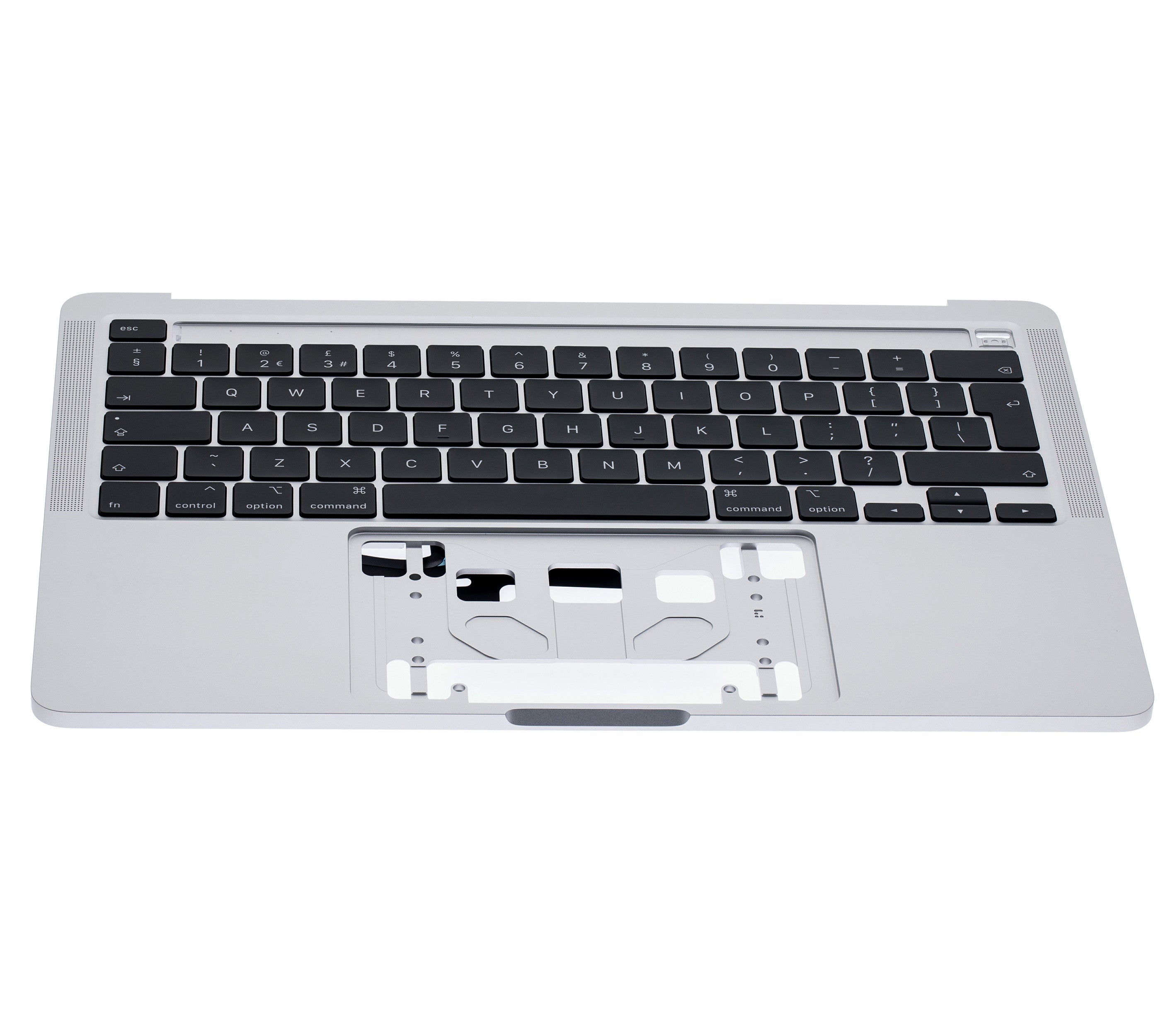 SILVER TOP CASE WITH KEYBOARD MACBOOK PRO 13" A2289 (LATE 2016 TO EARLY 2020) (USED OEM PULL: COSMETIC GRADE: NEW)