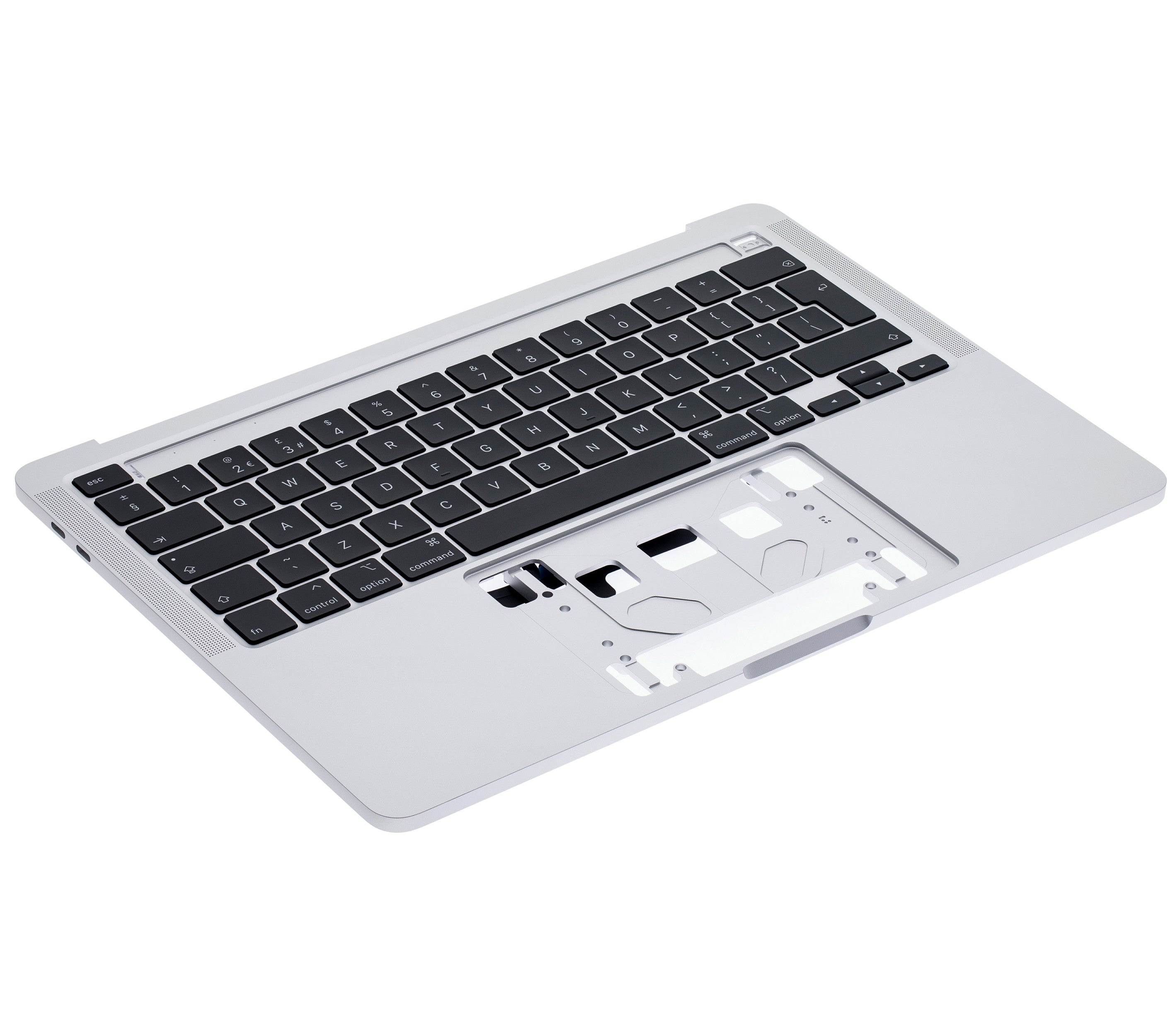 SILVER TOP CASE WITH KEYBOARD MACBOOK PRO 13" A2289 (LATE 2016 TO EARLY 2020) (USED OEM PULL: COSMETIC GRADE: NEW)