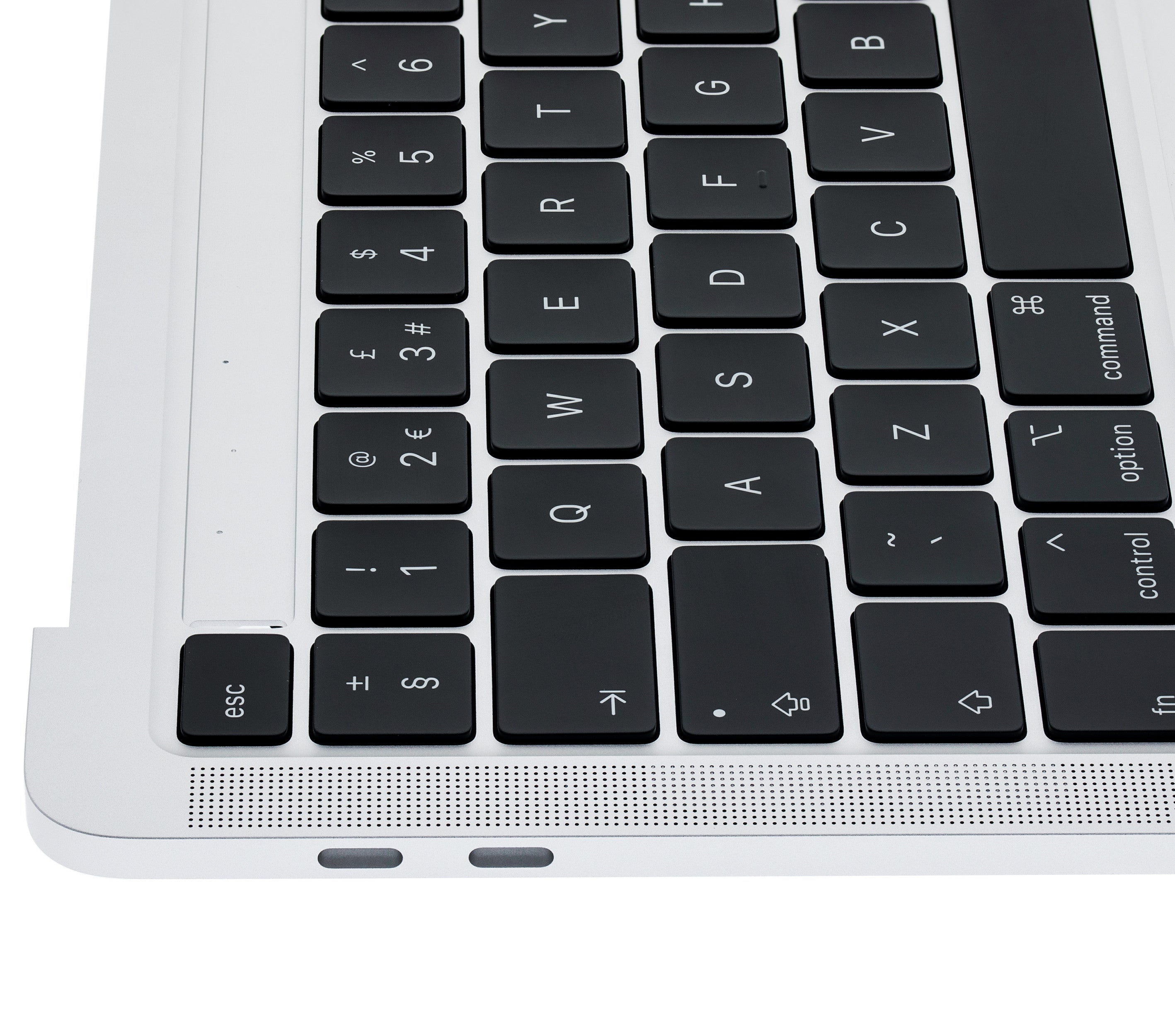 SILVER TOP CASE WITH KEYBOARD MACBOOK PRO 13" A2289 (LATE 2016 TO EARLY 2020) (USED OEM PULL: COSMETIC GRADE: NEW)