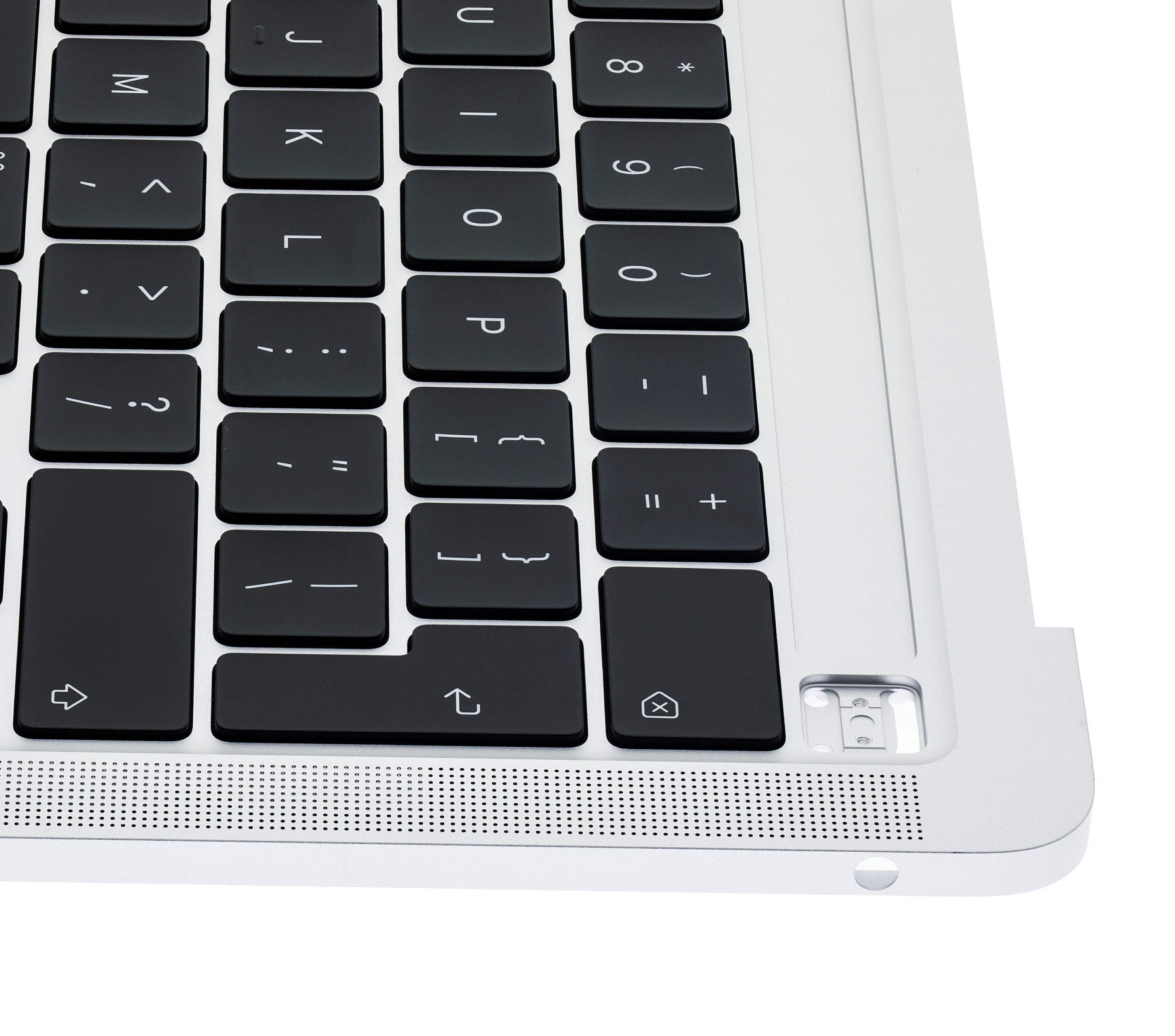 SILVER TOP CASE WITH KEYBOARD MACBOOK PRO 13" A2289 (LATE 2016 TO EARLY 2020) (USED OEM PULL: COSMETIC GRADE: NEW)