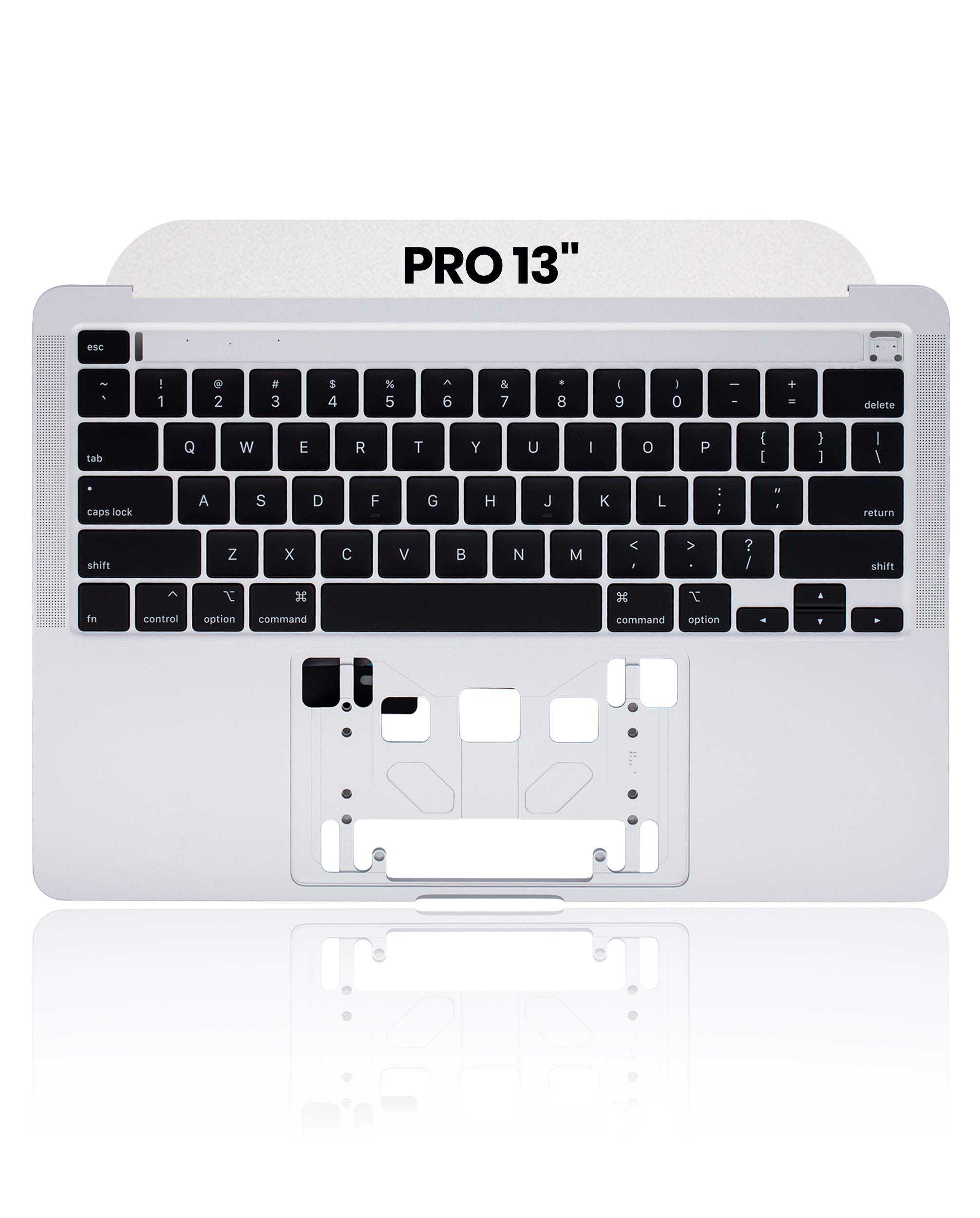 Top Case With Keyboard Compatible MacBook Pro 13" (A2289 / Early 2020) (US Keyboard) (Used OEM Pull: Grade New) (Silver)