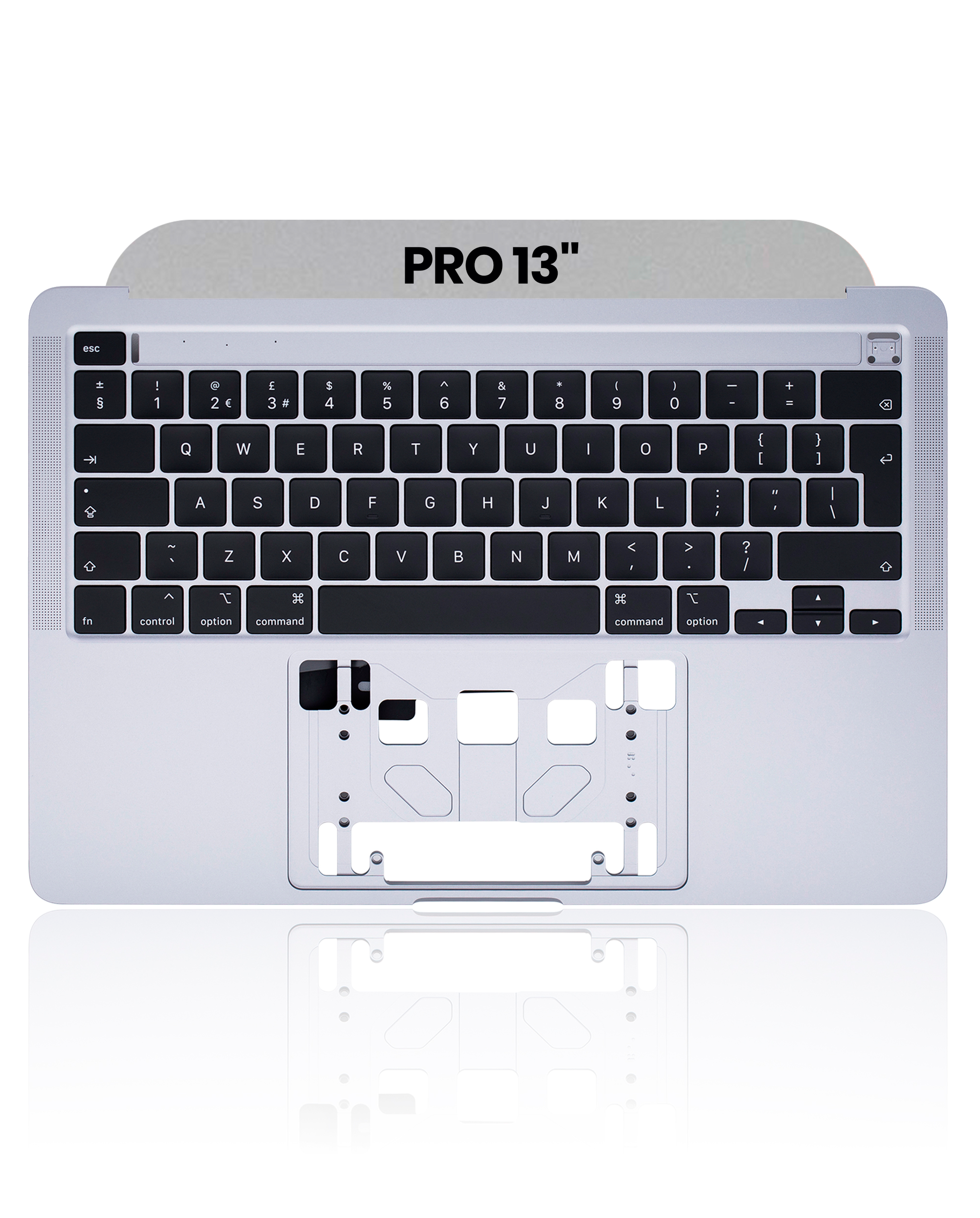 Top Case With Keyboard Compatible MacBook Pro 13" (A2289 / Early 2020) (UK Keyboard) (Used OEM Pull: Grade New) (Space Gray)