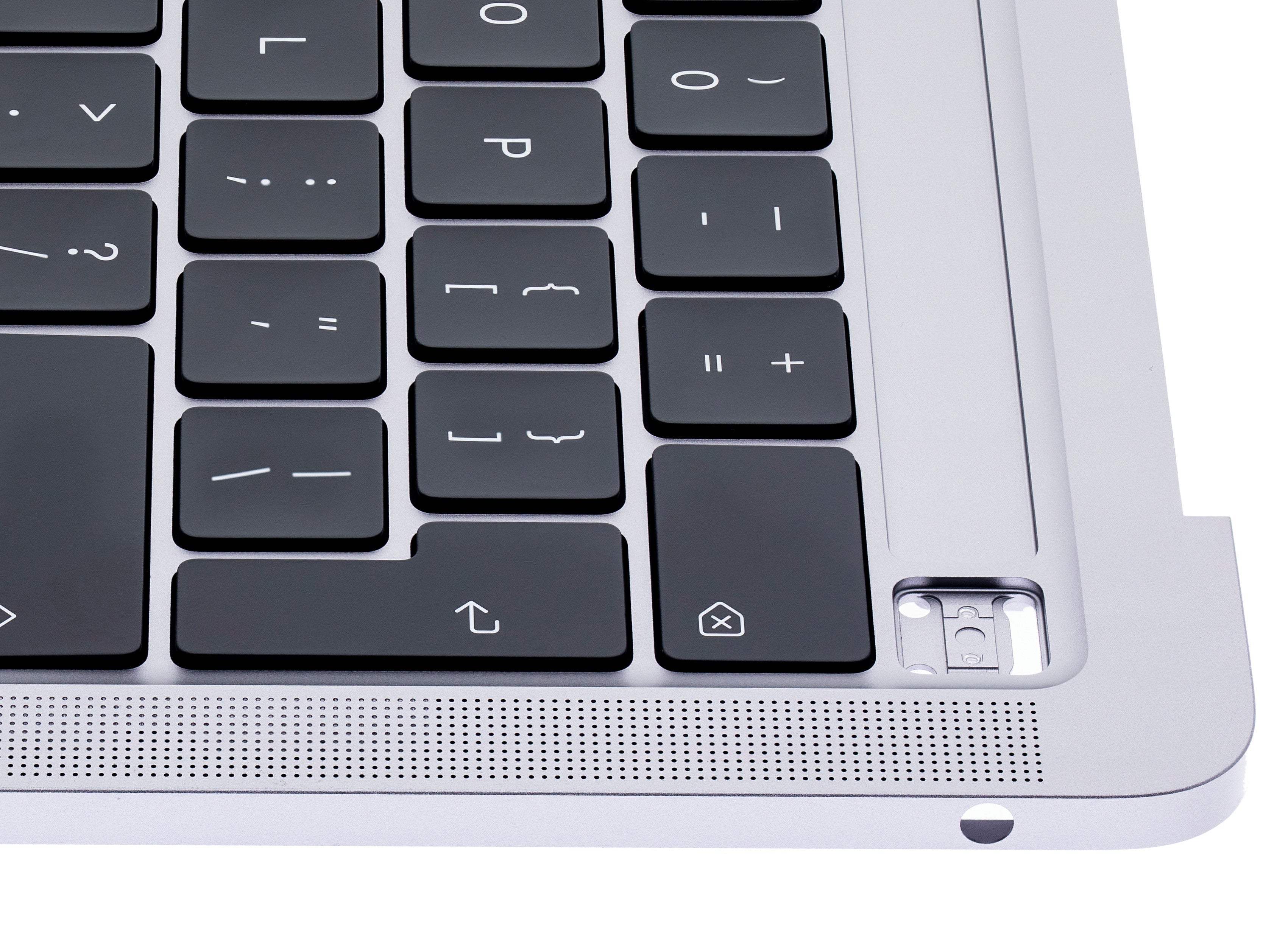 SPACE GRAY TOP CASE WITH KEYBOARD MACBOOK PRO 13" A2289 (LATE 2016 TO EARLY 2020) (USED OEM PULL: COSMETIC GRADE: NEW)