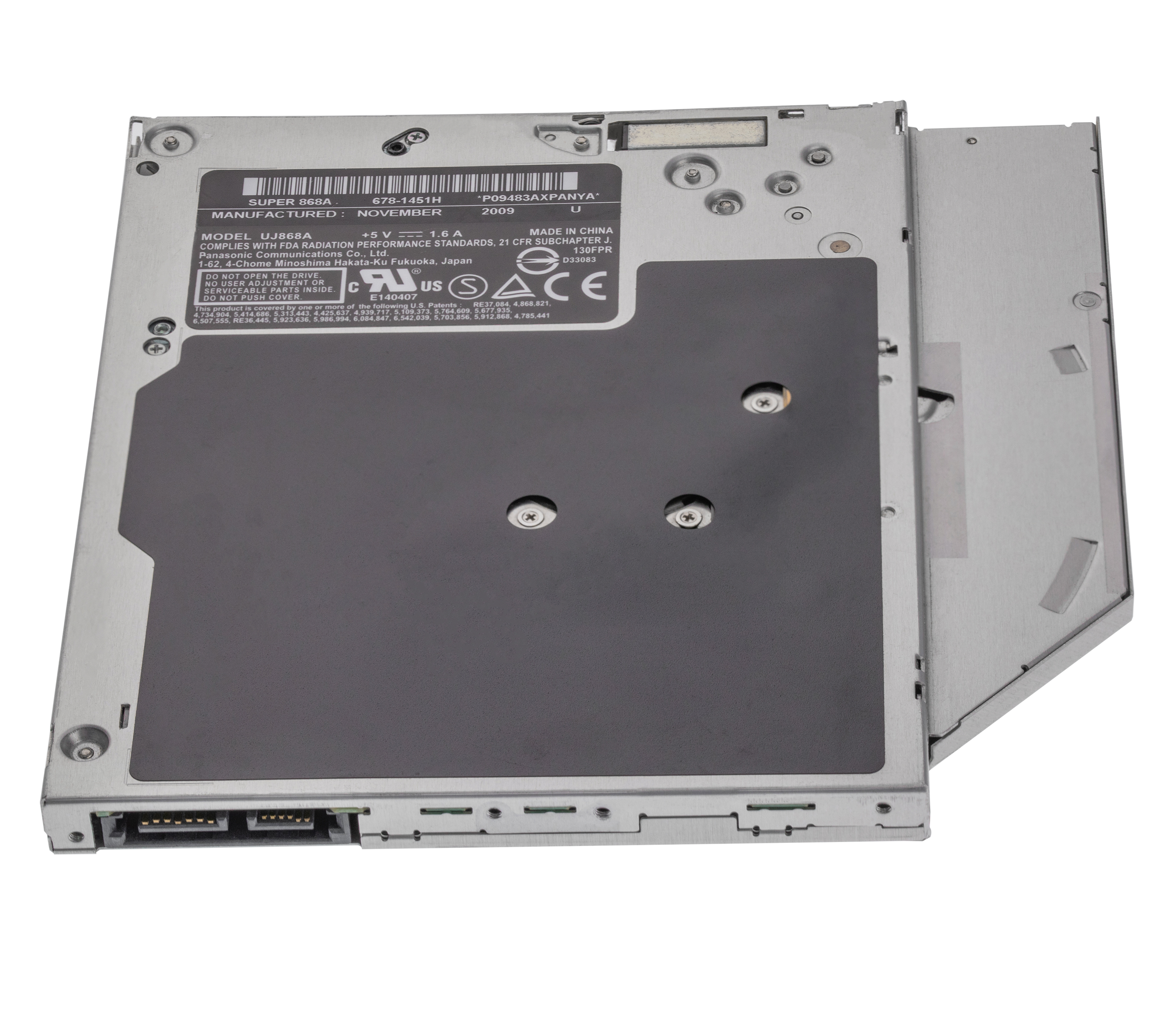 SUPERDRIVE (UJ-868)  FOR MACBOOK PRO UNIBODY 13"/15"/17" A1286 / A1278 / A1297 (MID 2009 / MID 2010 / EARLY 2011 / LATE 2011 / MID 2012)