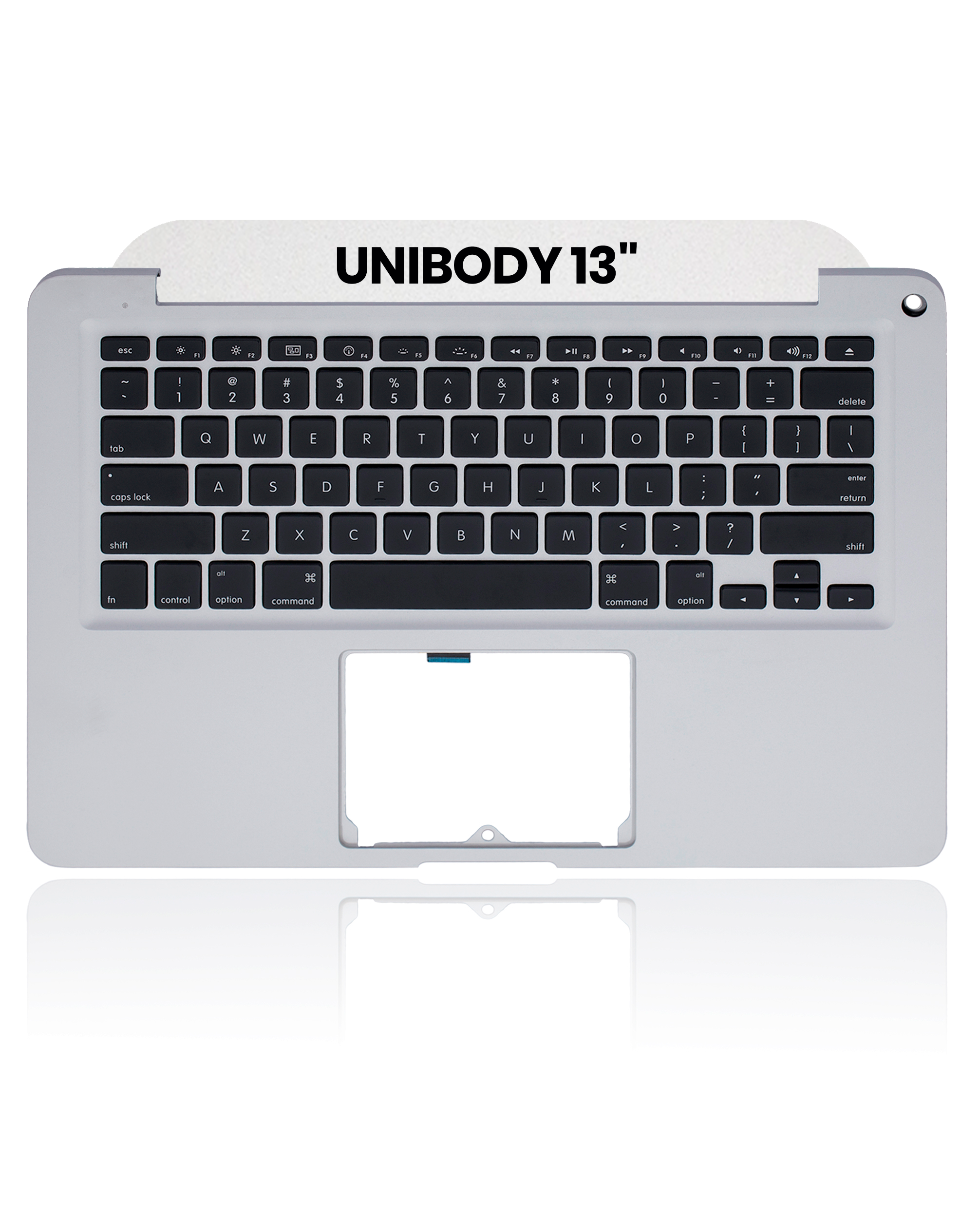 Top Case With Keyboard Compatible For MacBook Unibody 13" (A1278 / Late 2008) (US English) (Used OEM Pull: Grade New)