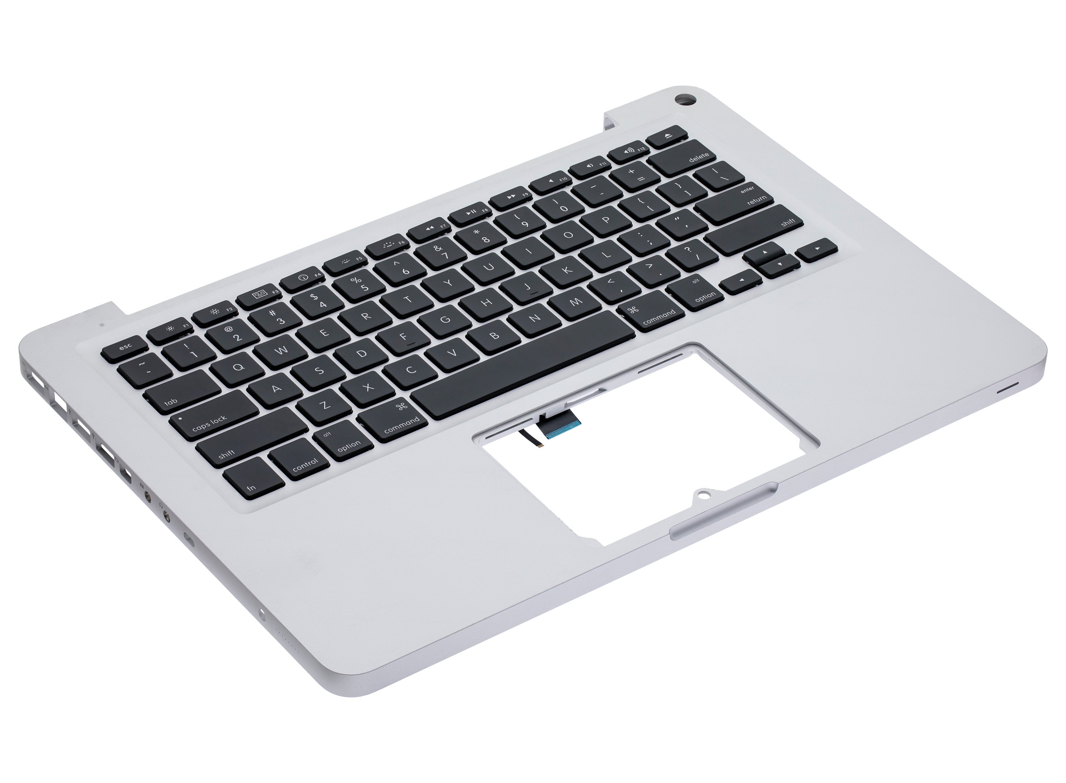 TOP CASE WITH KEYBOARD (US ENGLISH) FOR MACBOOK UNIBODY 13" A1278 (LATE 2008)  (USED OEM PULL: COSMETIC GRADE: NEW)