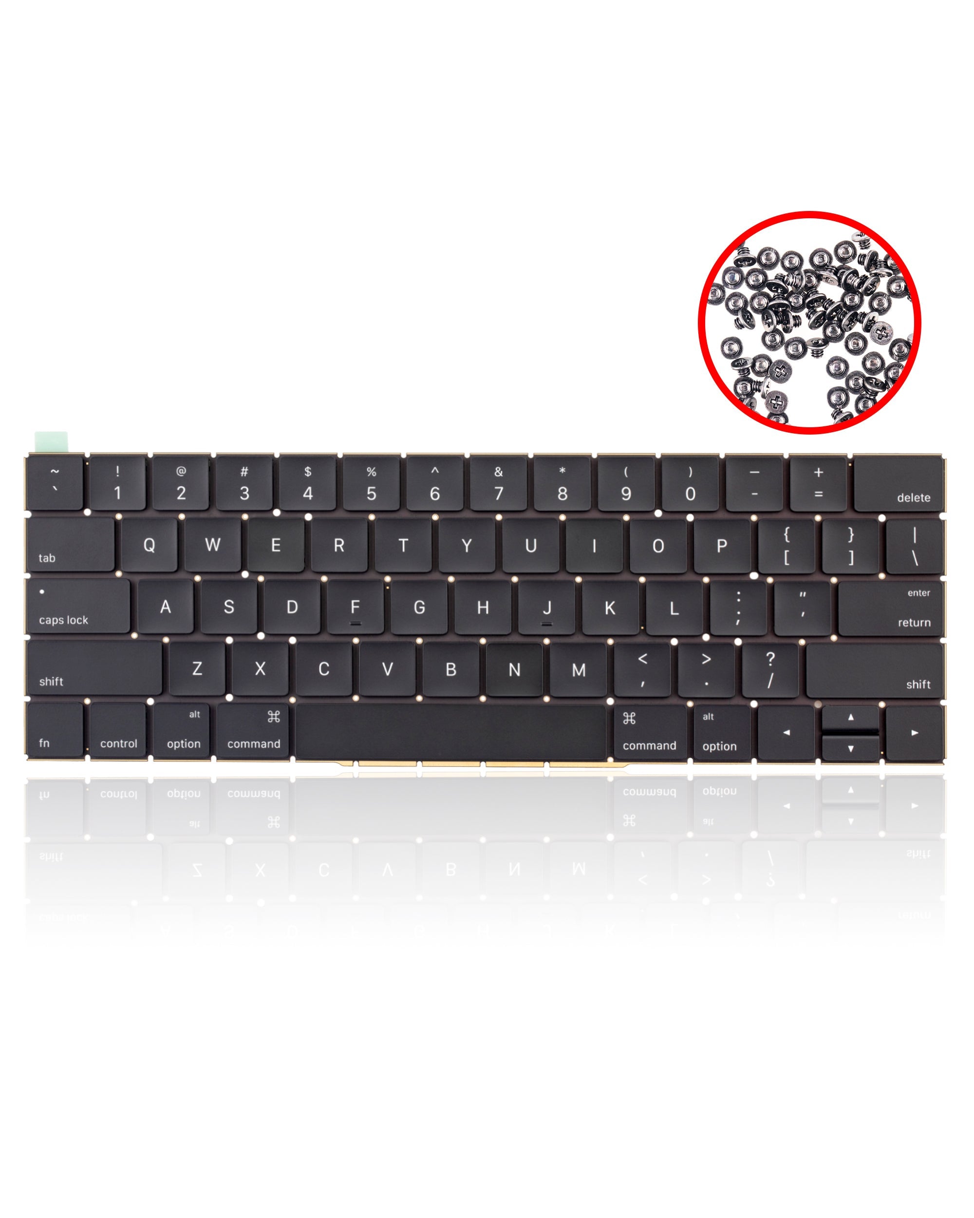 Keyboard W/ Backlight & Screws (US English) Compatible For MacBook Pro 13" / 15" W/ Touch Bar (A1706 / A1707)