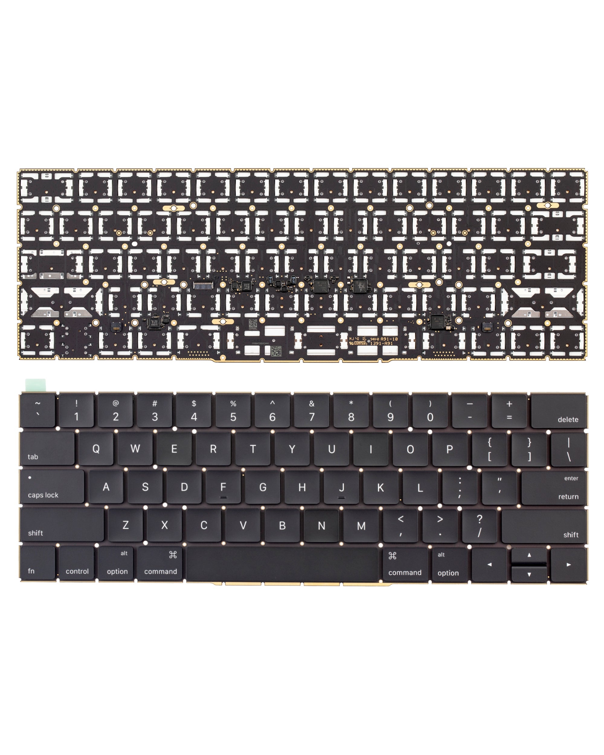 Keyboard W/ Backlight & Screws (US English) Compatible For MacBook Pro 13" / 15" W/ Touch Bar (A1706 / A1707)