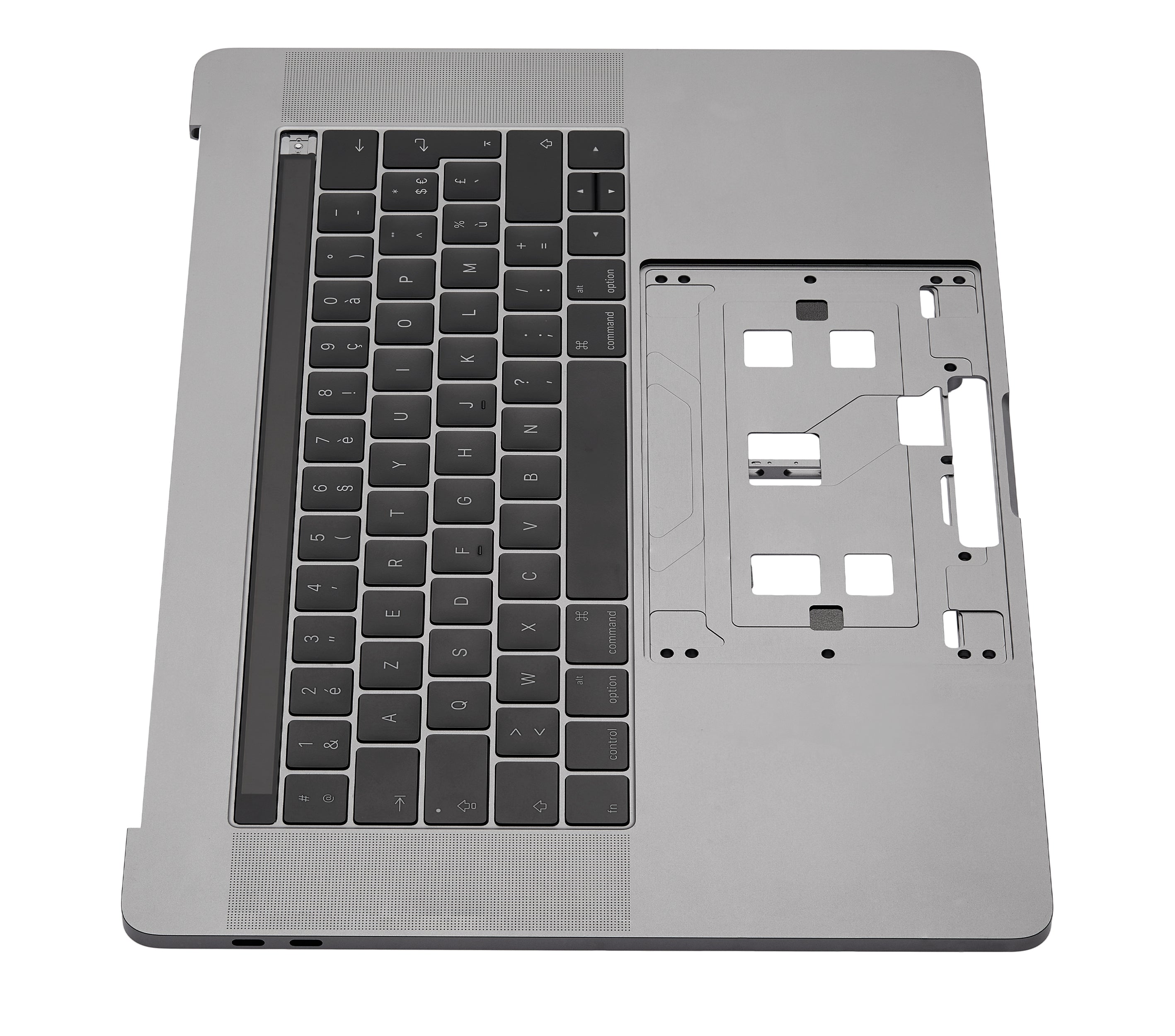 Top Case With Keyboard Compatible For MacBook Pro 15" W/ Touch Bar (A1707 / Late 2016 / Mid 2017) (French Keyboard) (Space Gray)