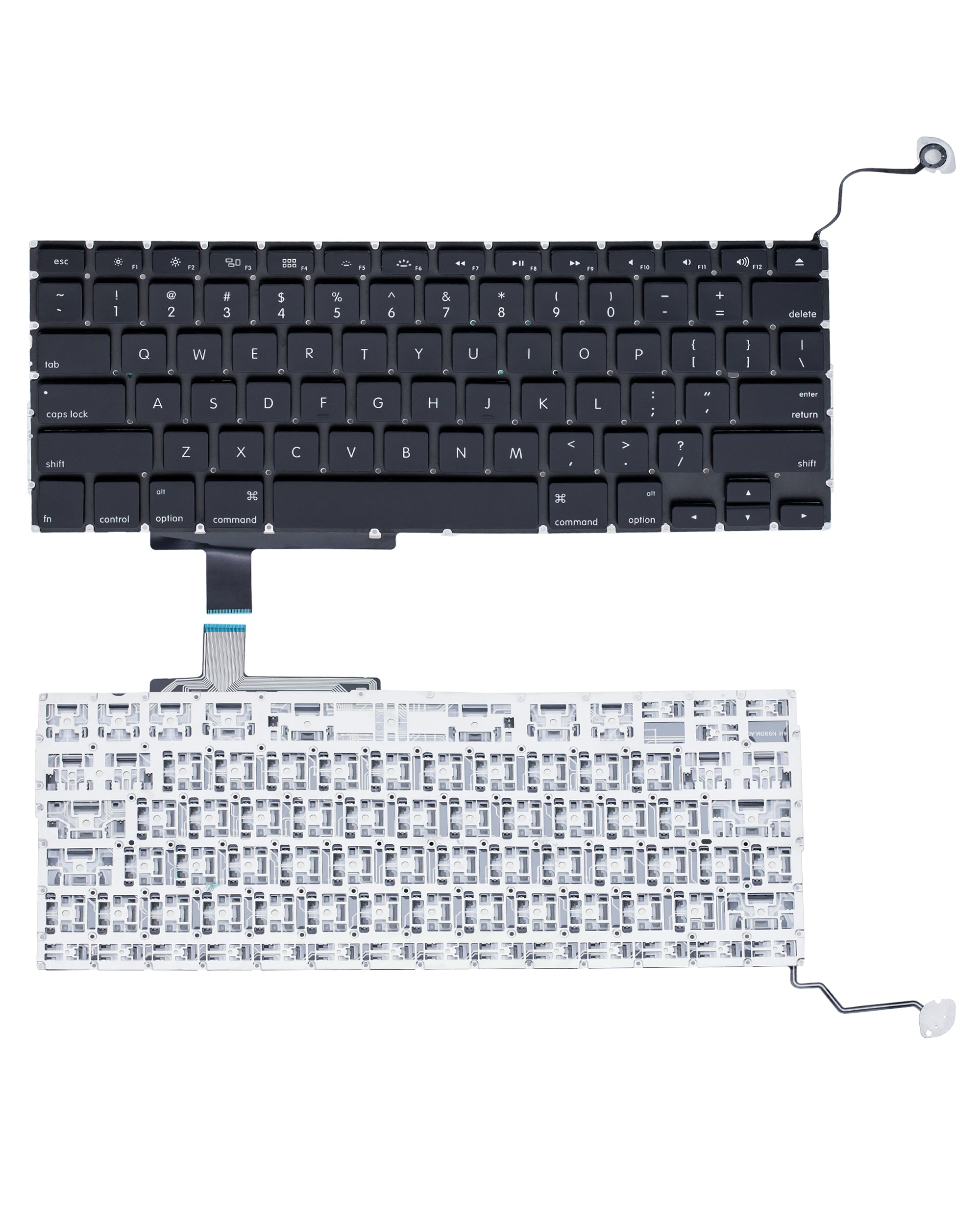 Keyboard + Backlight + Screw (US) Compatible For MacBook Pro Unibody 17" (A1297 / Early 2009 / Mid 2009 / Mid 2010 / Early 2011 / Late 2011)