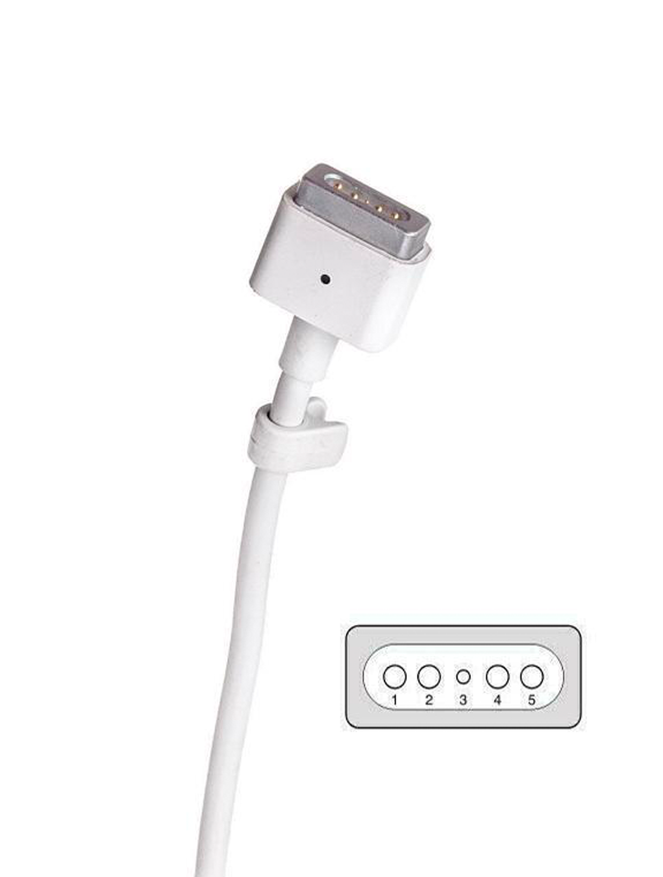 45W MagSafe 2 Power Adapter With Cable (T-Style) For MacBook (OEM Pull Grade: A/B)