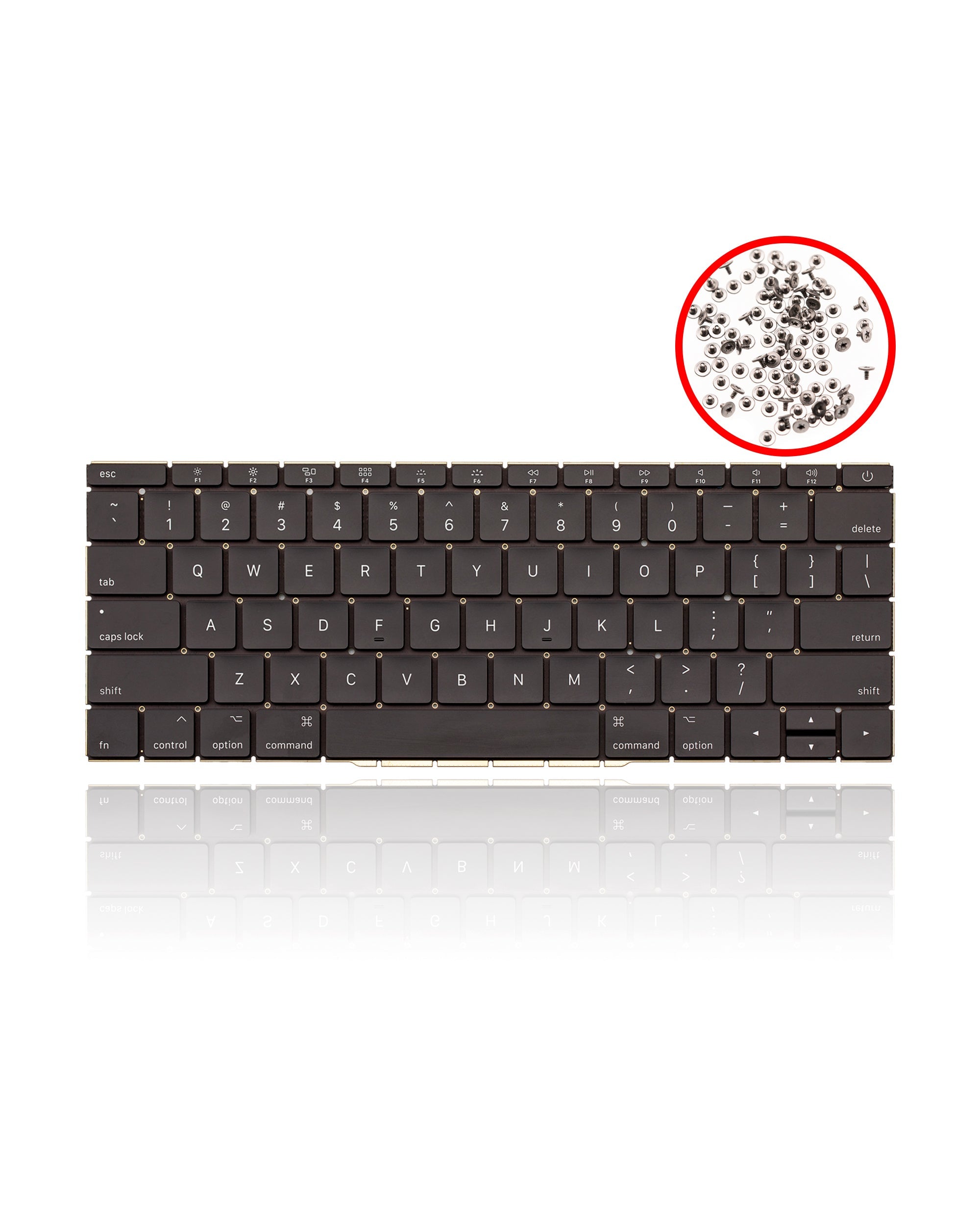 Keyboard W/ Backlight & Screws Compatible For MacBook Pro 13" Retina (A1708 / Late 2016 / Mid 2017) (US English)