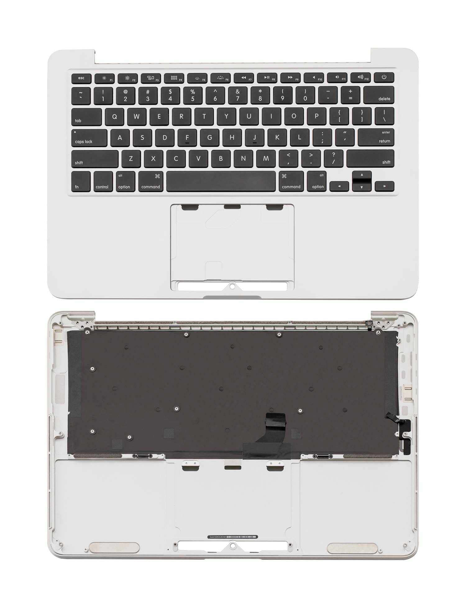 Top Case With Keyboard Compatible For MacBook Pro 13" Retina (A1502 / Late 2013 / Mid 2014) (US English) (Used OEM Pull: Grade A)