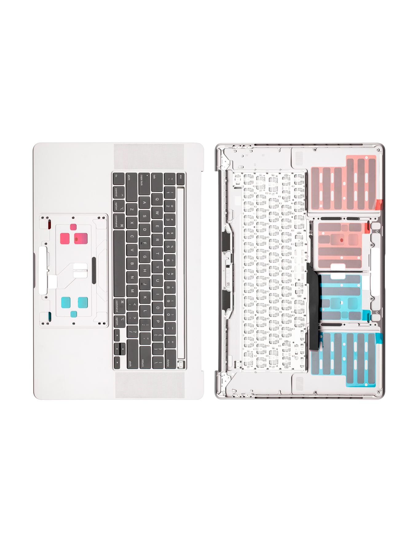 Top Case With Keyboard Compatible For MacBook Pro 16" (A2141 / Mid 2019) (US English) (Used OEM Pull: Grade New) (Silver)