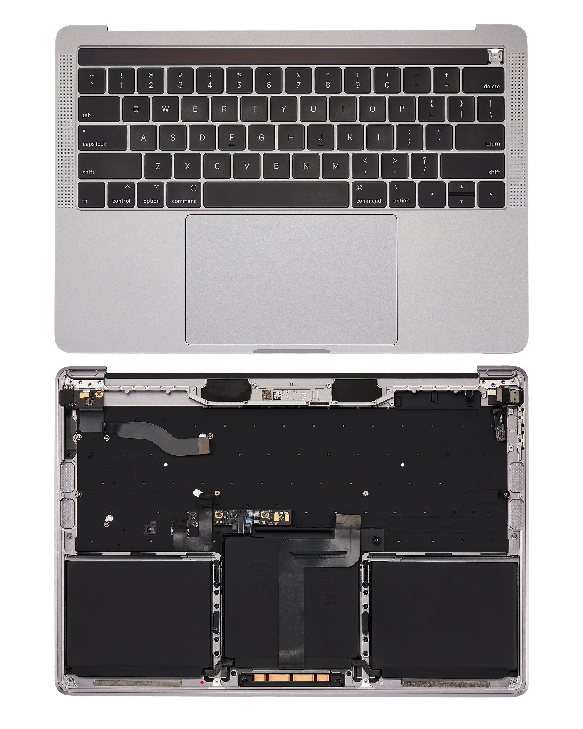 Top Case Assembly (With Battery And Keyboard) Compatible For MacBook Pro 13" (A2159 / Mid 2019) (US English) (Space Gray)