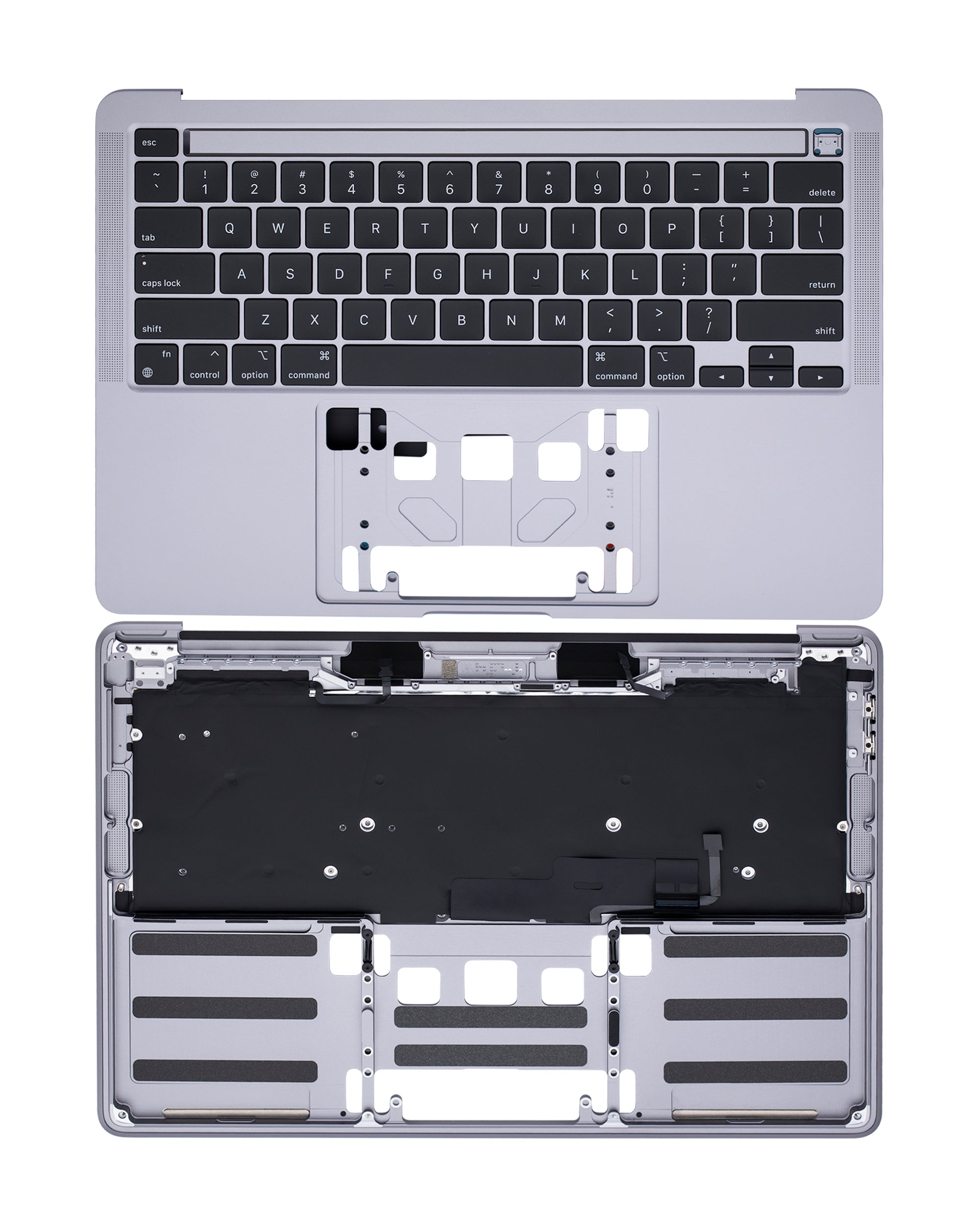 Top Case With Keyboard Compatible For MacBook Pro 13" (A2338 / Late 2020) (US English) (Space Gray)