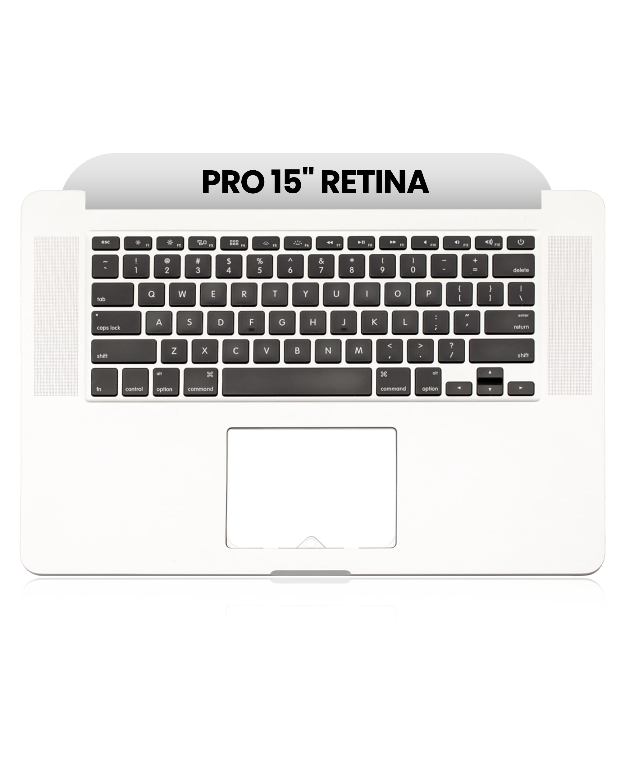 Top Case With Keyboard And Microphone Compatible For MacBook Pro 15" Retina (A1398 / Mid 2015) (US English) (Used OEM Pull: Grade A)