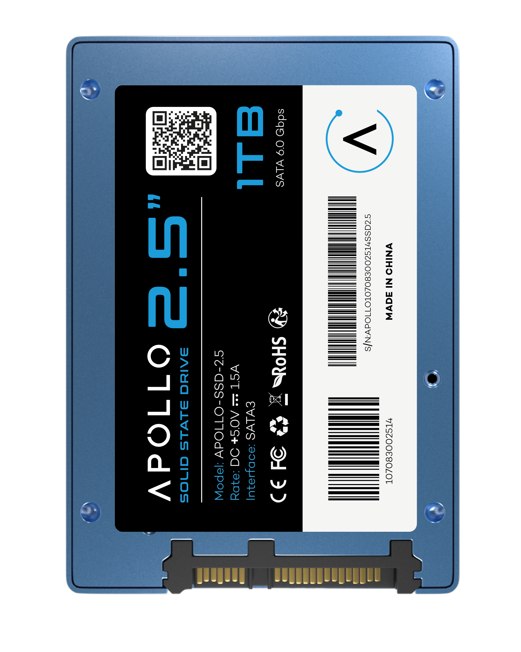 Apollo High Performance 2.5" SSD 3D TLC Nand 128GB