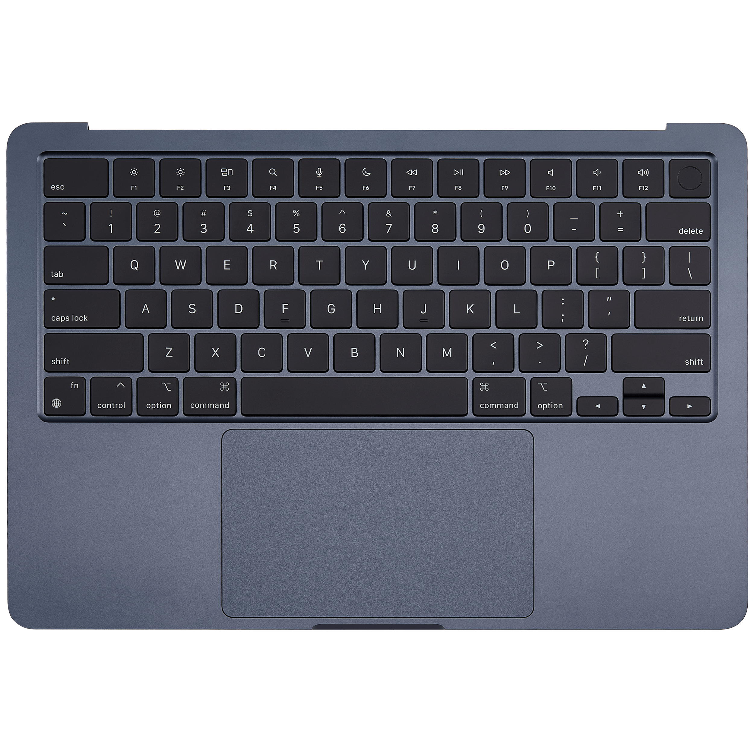 Top Case Assembly With Battery And Keyboard Compatible For MacBook Air 13" (A2681 / Mid 2022) (US Keyboard) (Midnight)