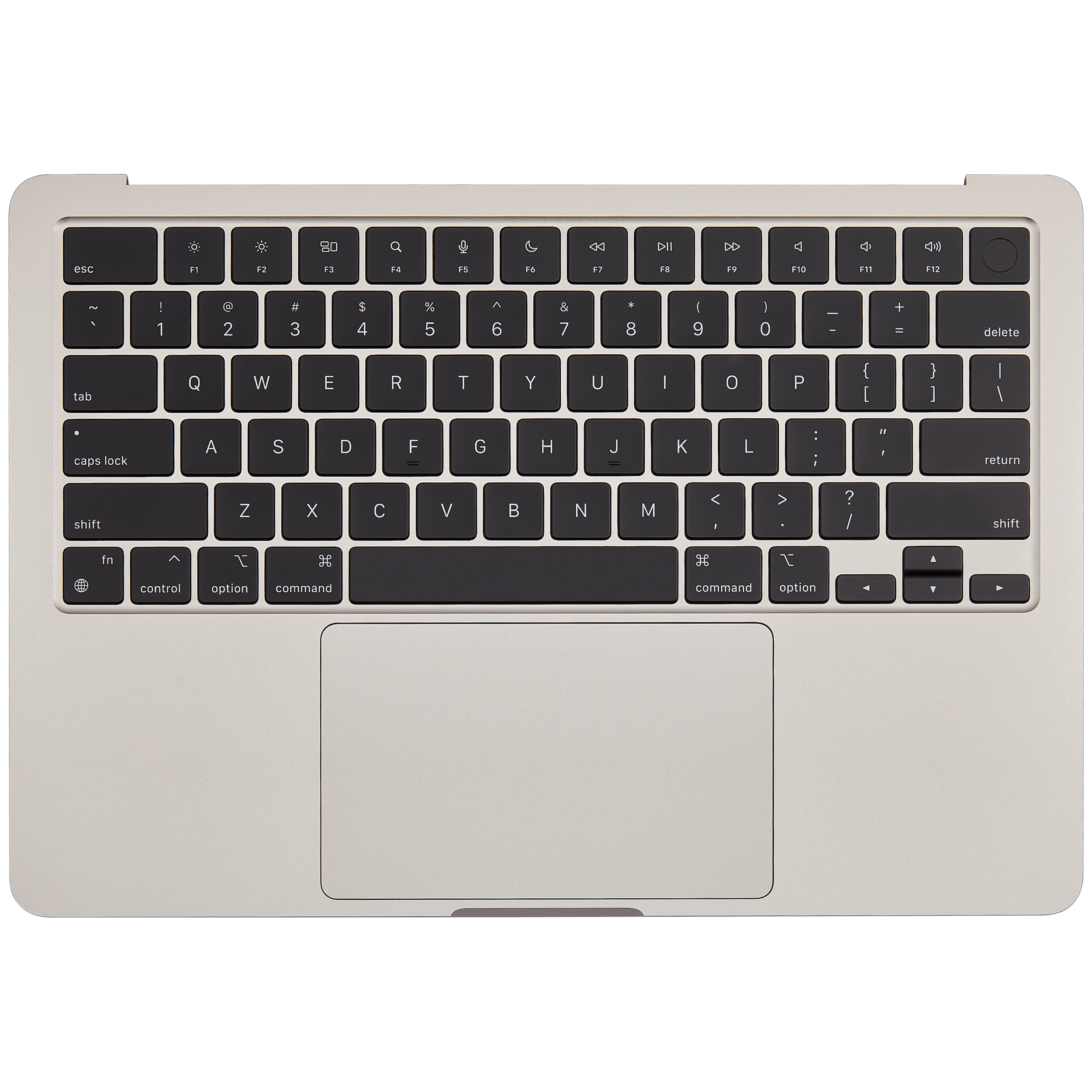 Top Case Assembly With Battery And Keyboard Compatible For MacBook Air 13" (A2681 / Mid 2022) (US Keyboard) (Starlight)