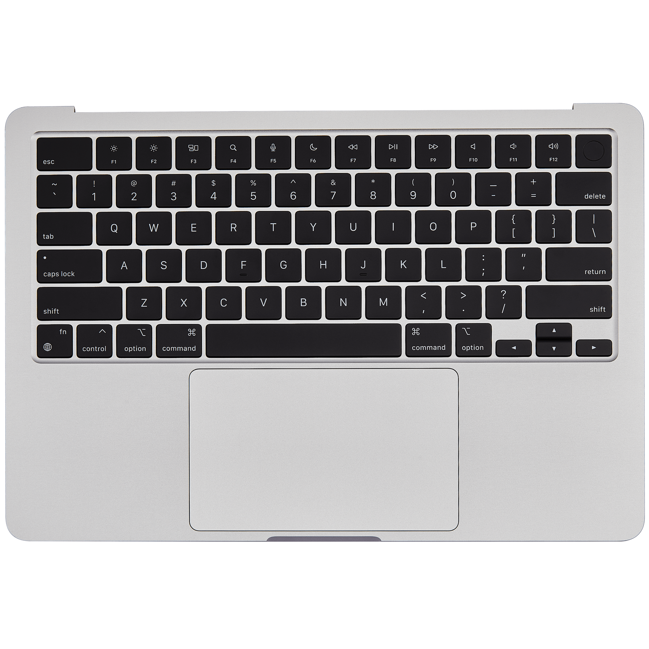 Top Case Assembly With Battery And Keyboard Compatible For MacBook Air 13" (A2681 / Mid 2022) (US Keyboard) (Silver)