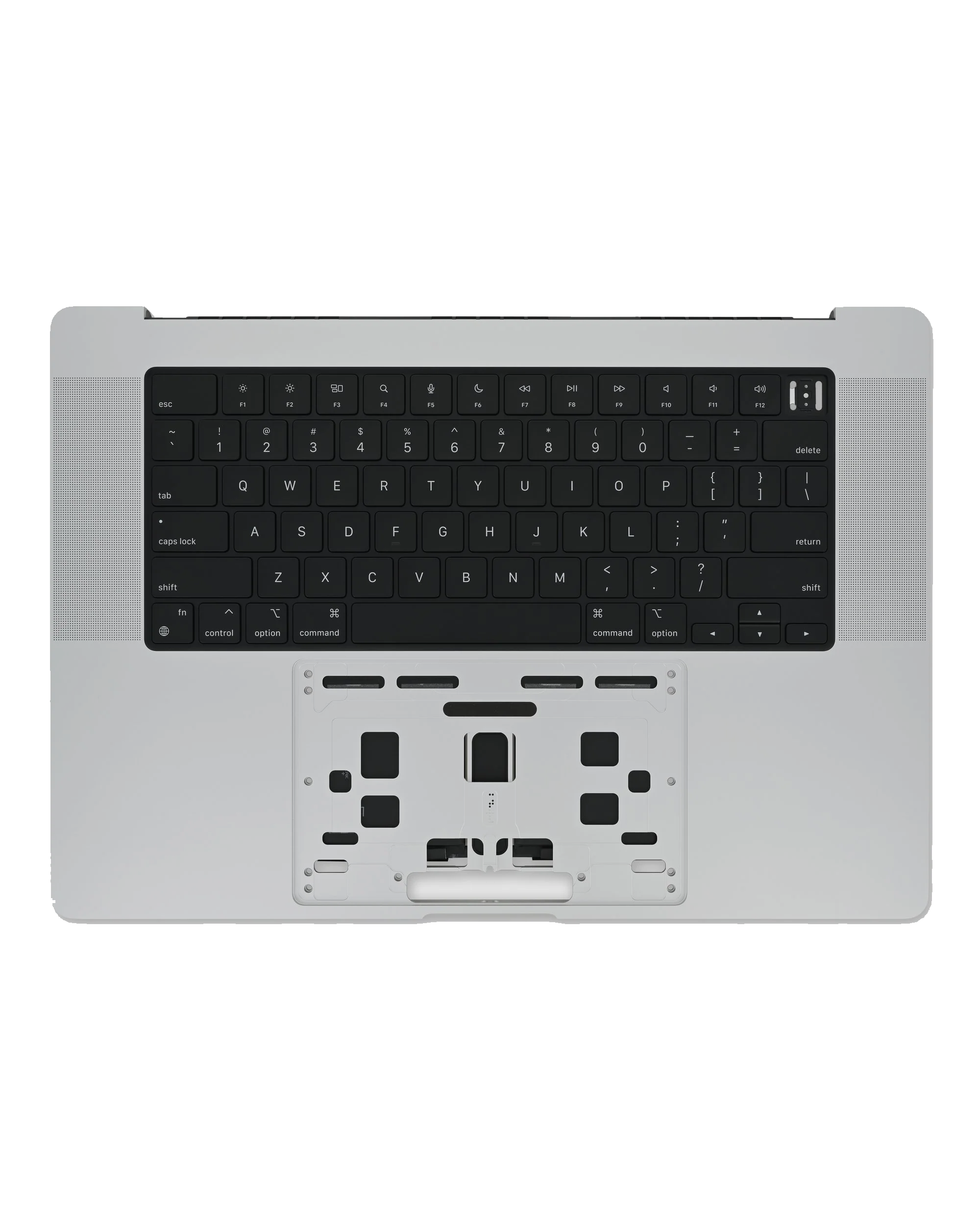 Top Case Assembly With Battery And Keyboard Compatible For MacBook Pro 16" (A2485 / Late 2021) (Used OEM Pull: Grade A) (US Keyboard) (Space Gray)