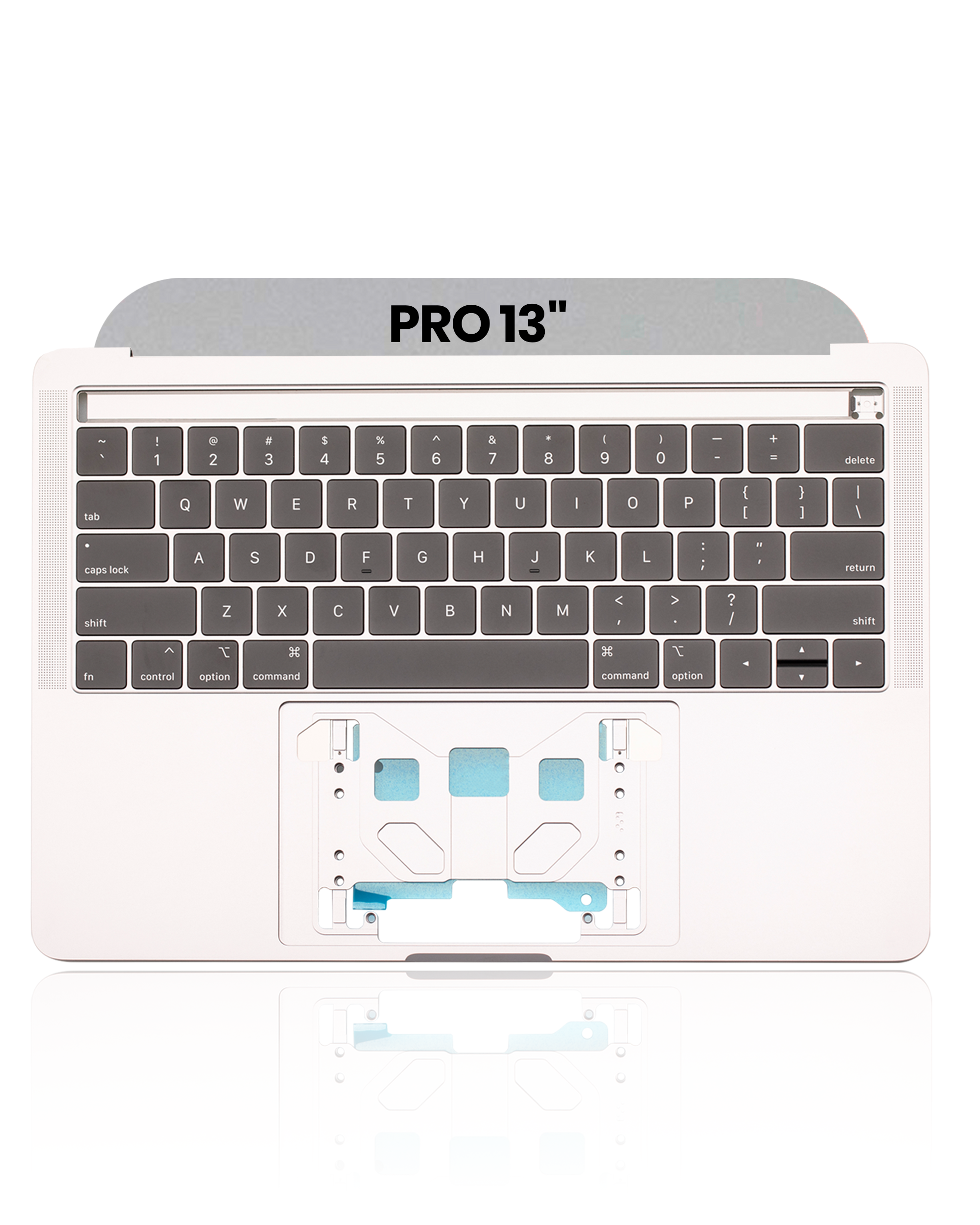 Top Case With Keyboard Compatible For MacBook Pro 13" (A1989 / Late 2018 / Early 2019) (US Keyboard) (Used OEM Pull: Grade New) (Space Gray)