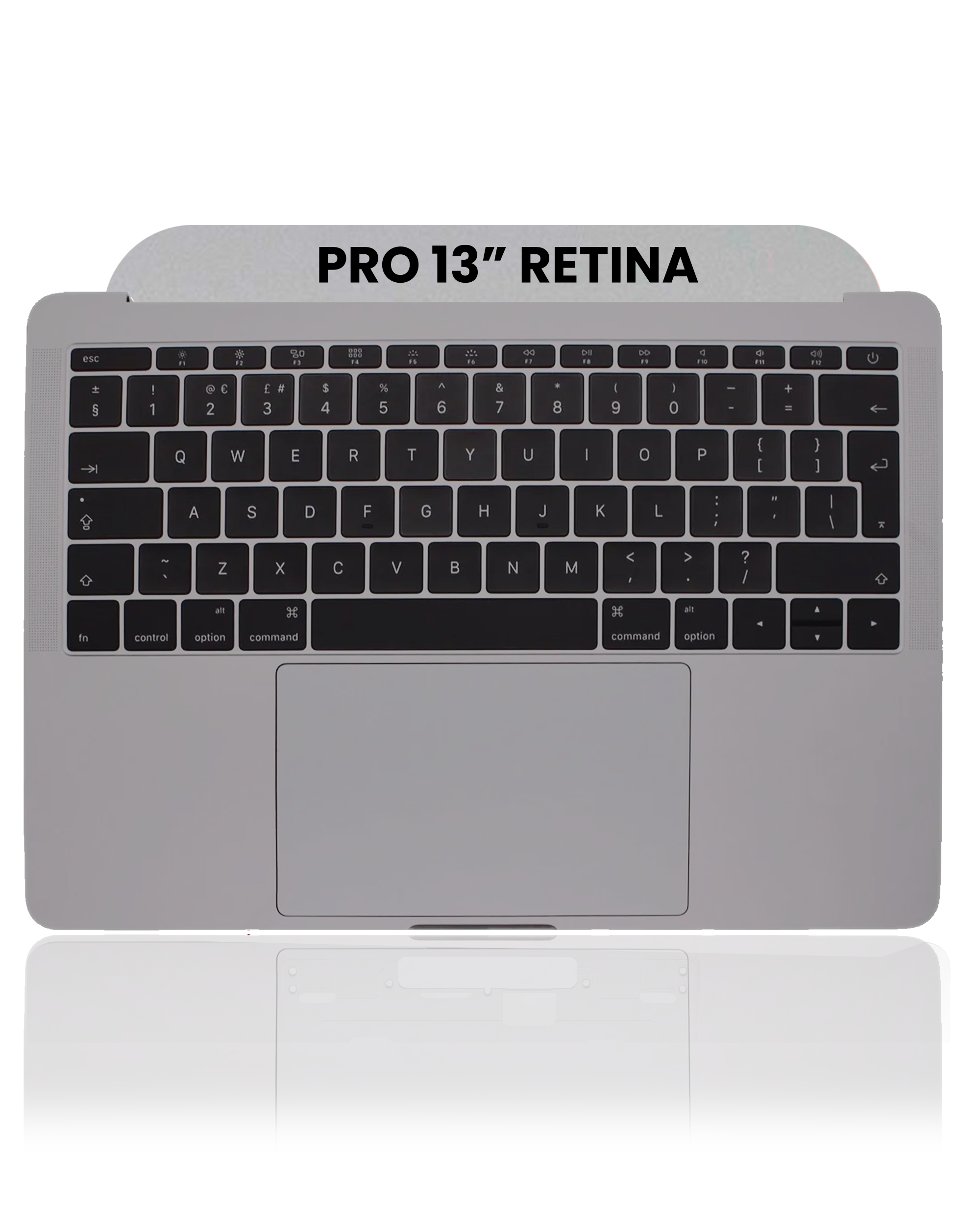 Top Case With Keyboard & Trackpad Compatible For MacBook Pro 13" Retina (A1708 / Late 2016) (UK Keyboard) (Used OEM Pull: Grade A) (Space Gray)