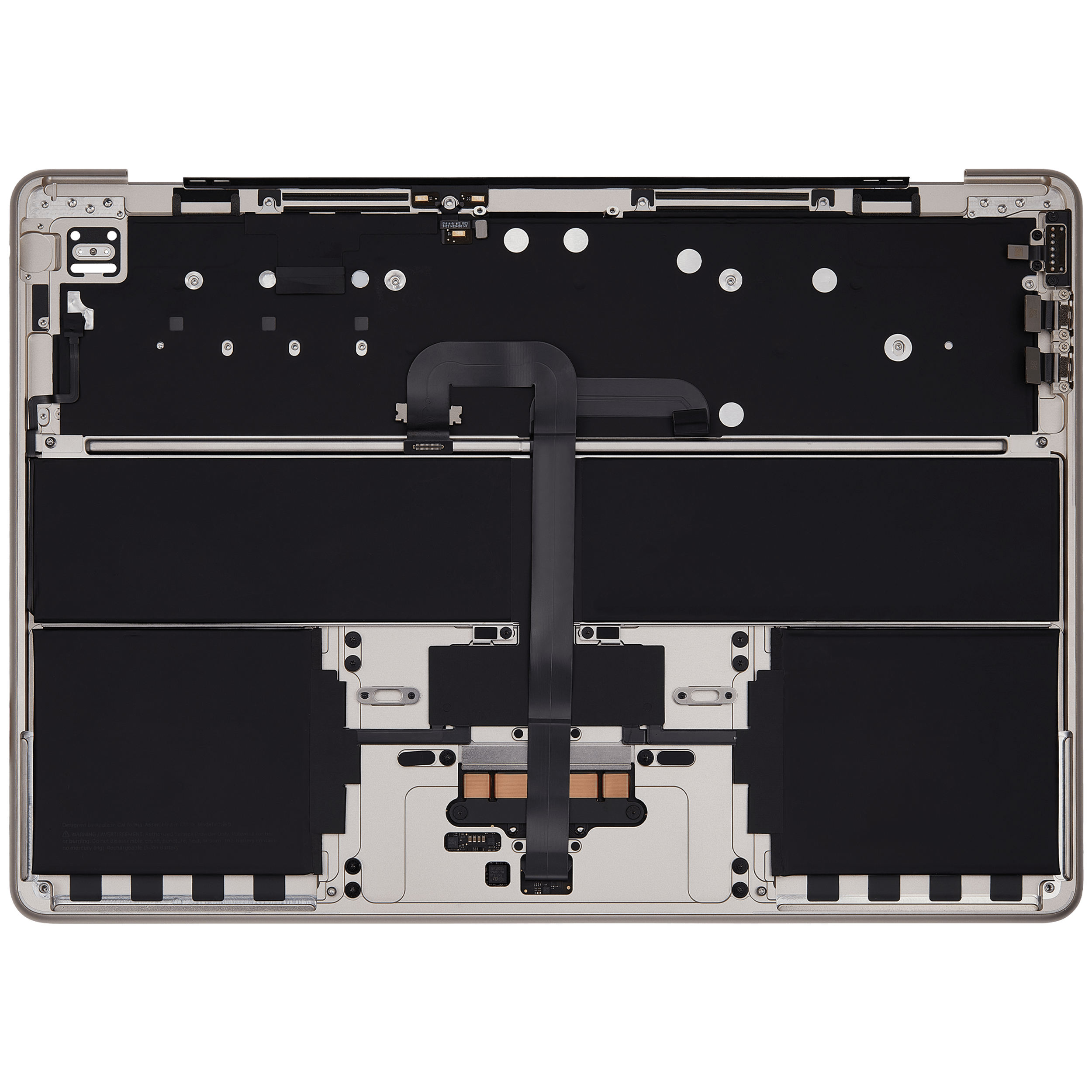 Top Case Assembly With Battery And Keyboard Compatible For MacBook Air 13" (A2681 / Mid 2022) (Starlight) (UK Keyboard)