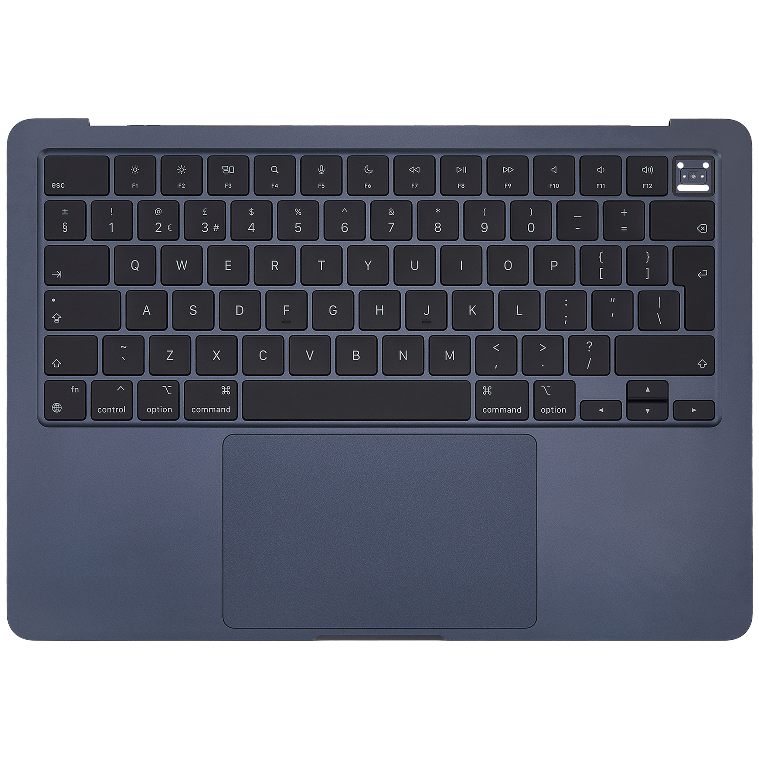 Top Case Assembly With Battery And Keyboard Compatible For MacBook Air 13" (A2681 / Mid 2022) (Midnight) (UK Keyboard)