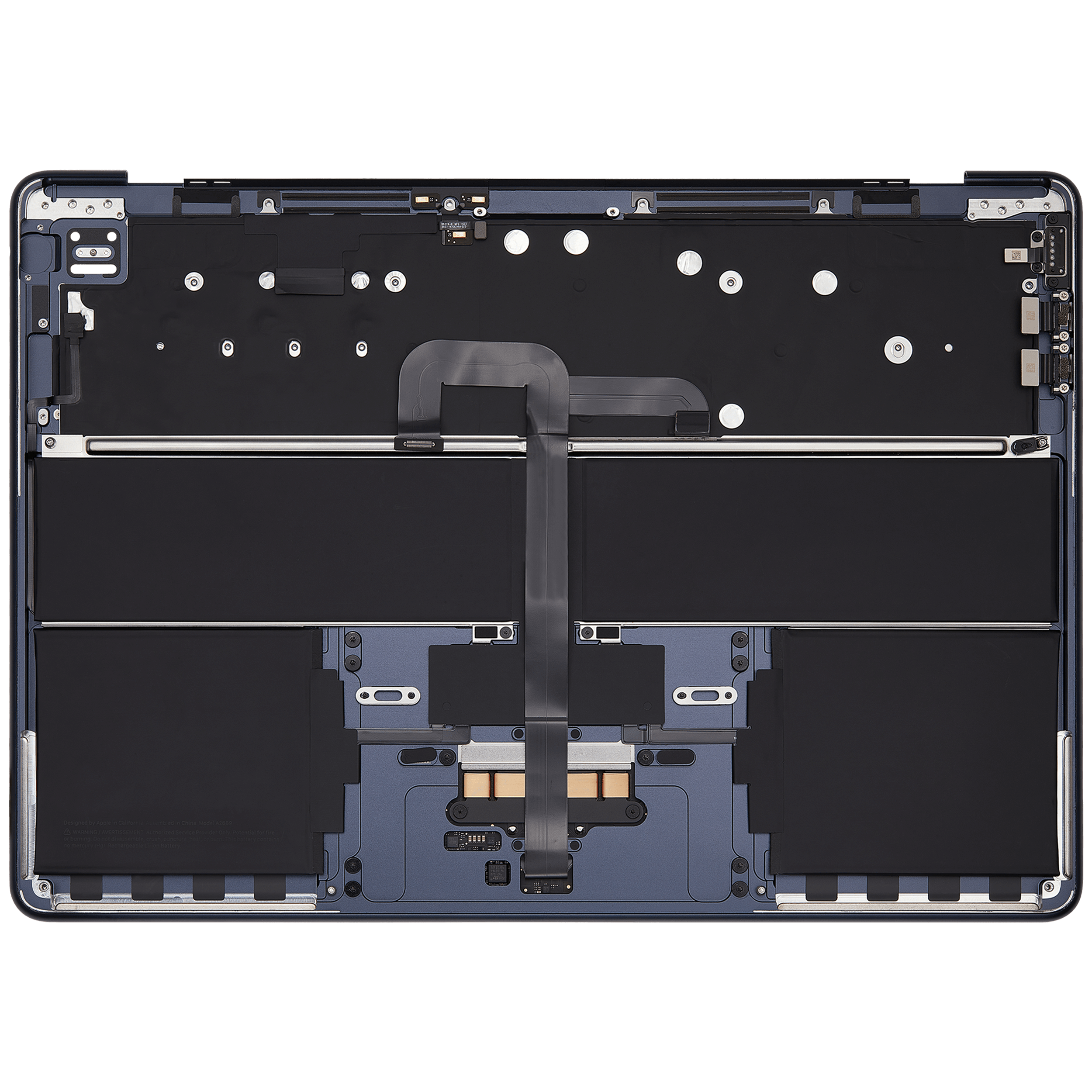 Top Case Assembly With Battery And Keyboard Compatible For MacBook Air 13" (A2681 / Mid 2022) (Midnight) (UK Keyboard)