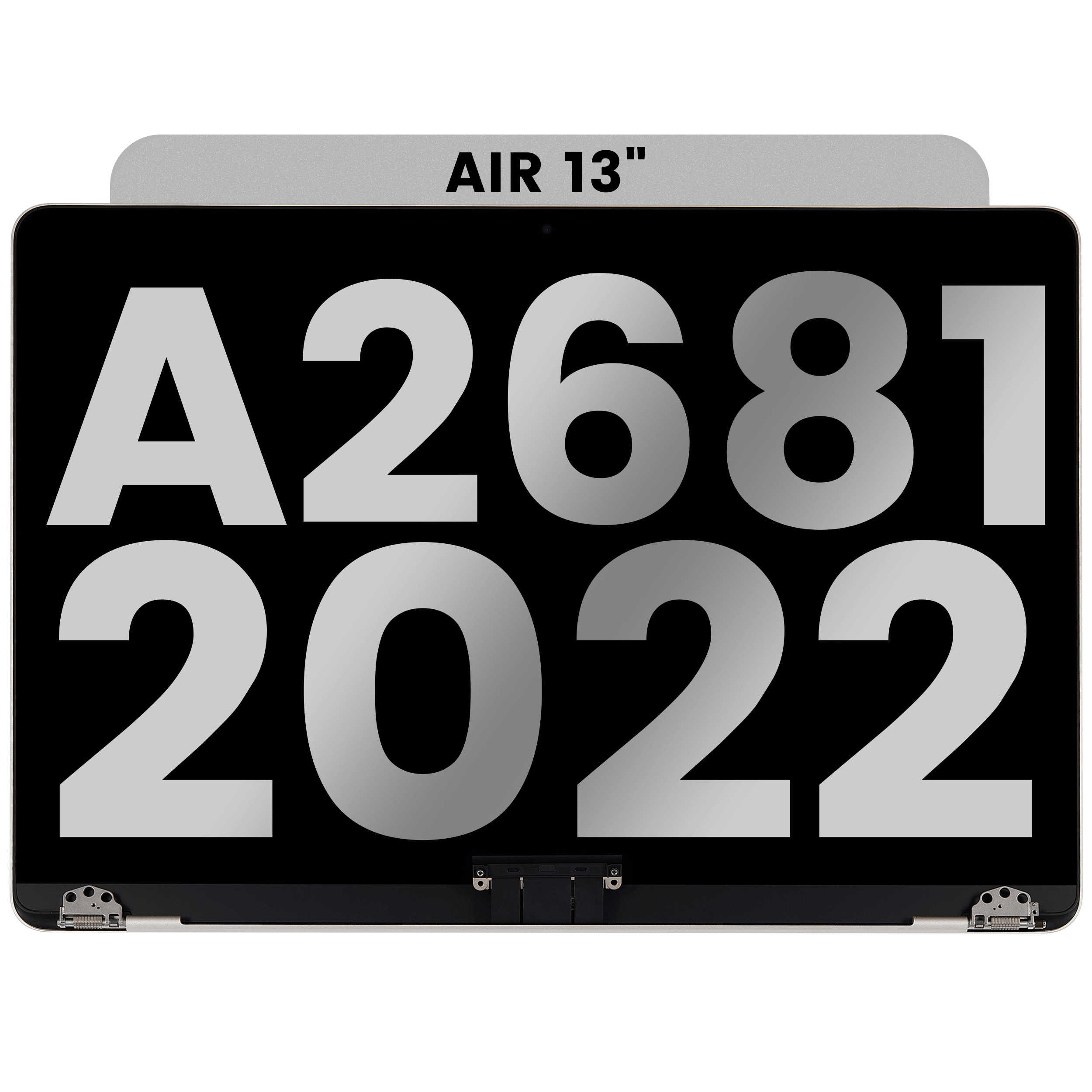 Complete LCD Display Assembly Compatible For MacBook Air 13" (A2681 / Mid 2022) (Used OEM Pull: Grade A) (Starlight)