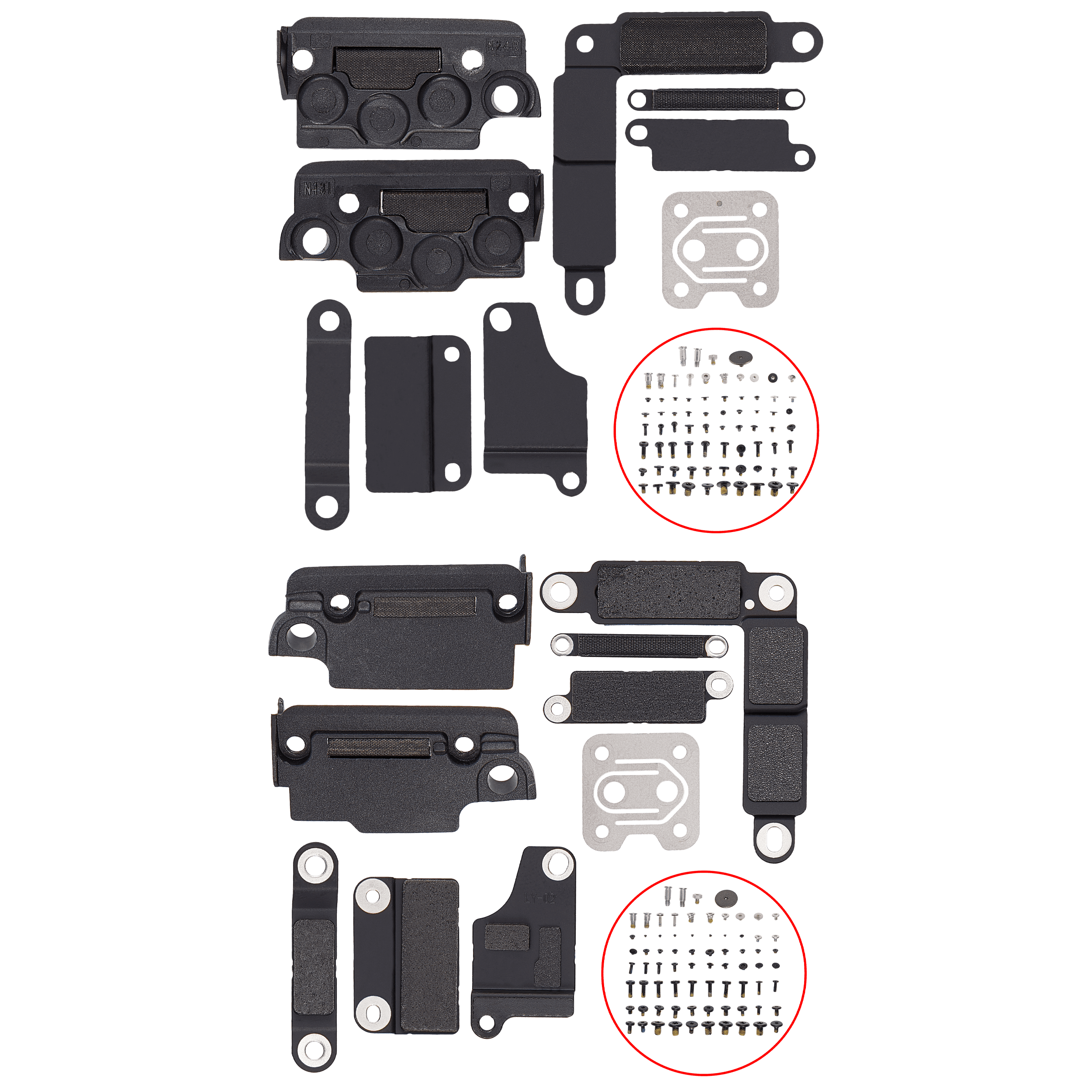 Full Set Small Metal Bracket And Screw Set Compatible For MacBook Pro 13" (A2338 / Late 2020)