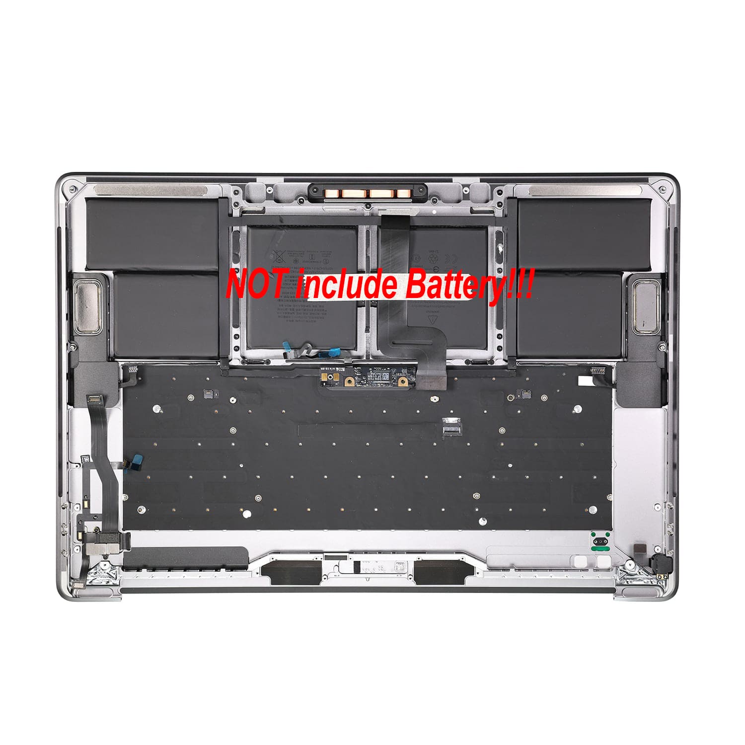 TOP CASE WITH US ENGLISH KEYBOARD FOR MACBOOK PRO 15" TOUCH A1707 (LATE 2016-MID 2017) - SILVER