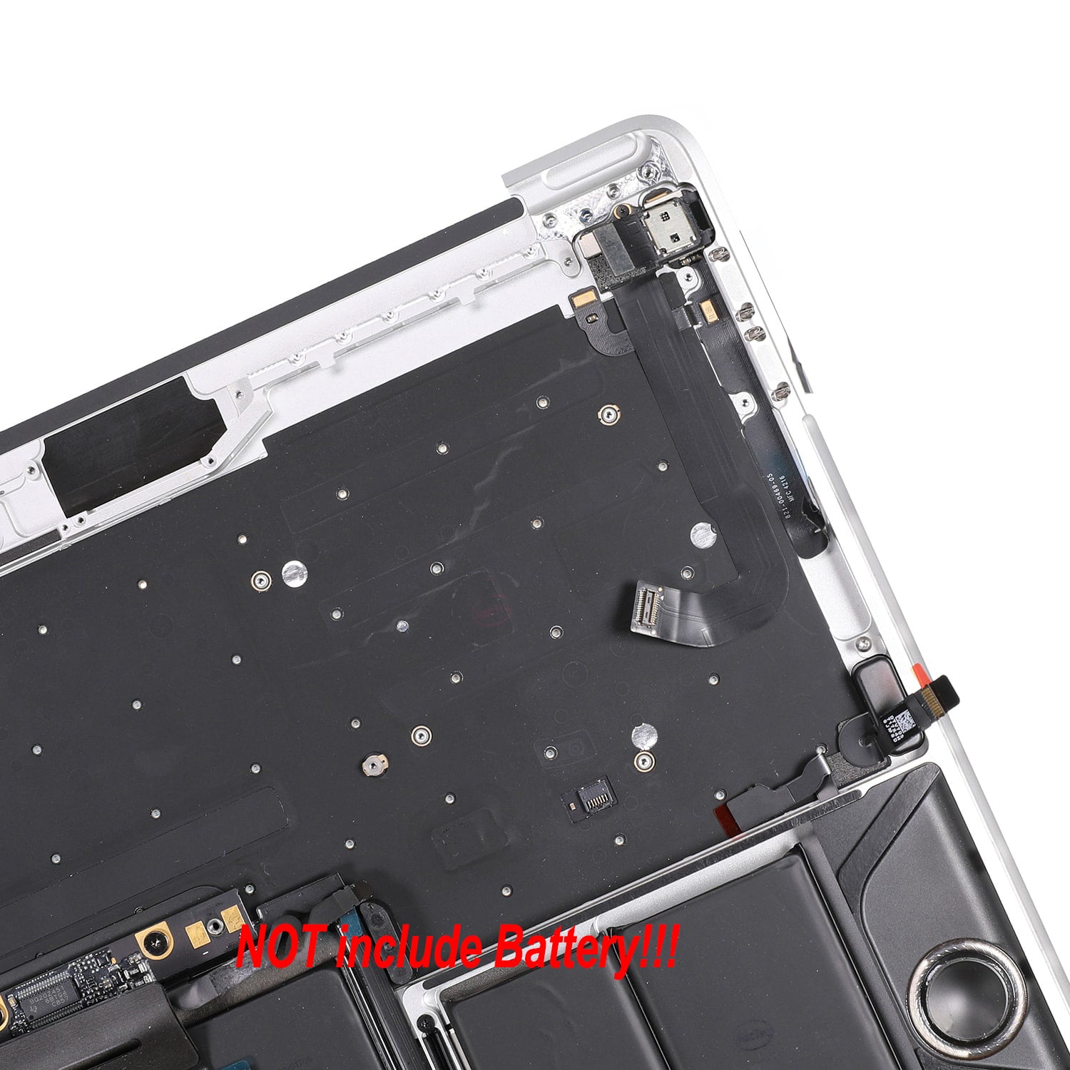 SILVER UPPER CASE ASSEMBLY (US ENGLISH) FOR MACBOOK PRO 13" TOUCH A1706 (LATE 2016-MID 2017)