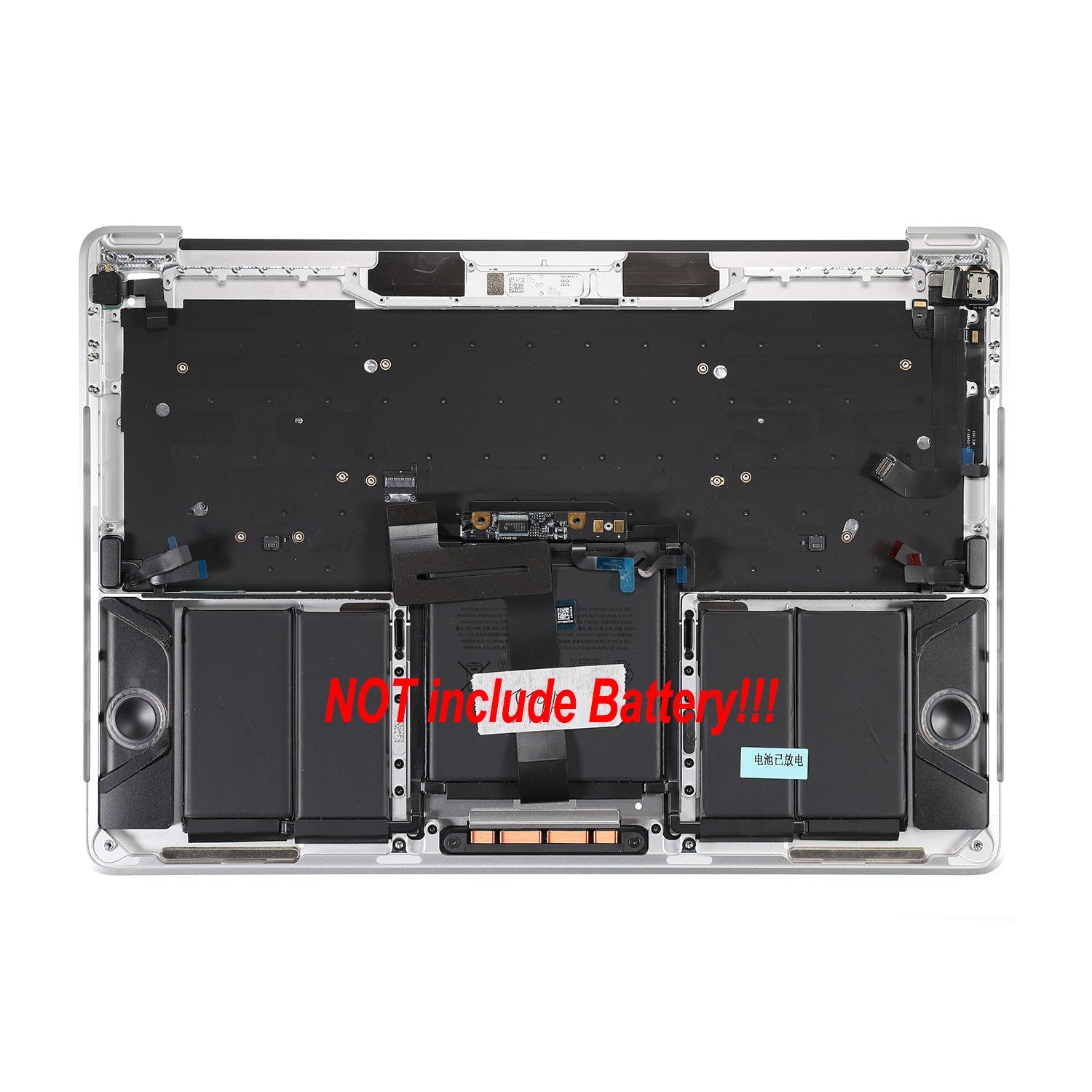 UPPER CASE ASSEMBLY (UK ENGLISH) FOR MACBOOK PRO 13" TOUCH A1706 (LATE 2016-MID 2017) - SILVER