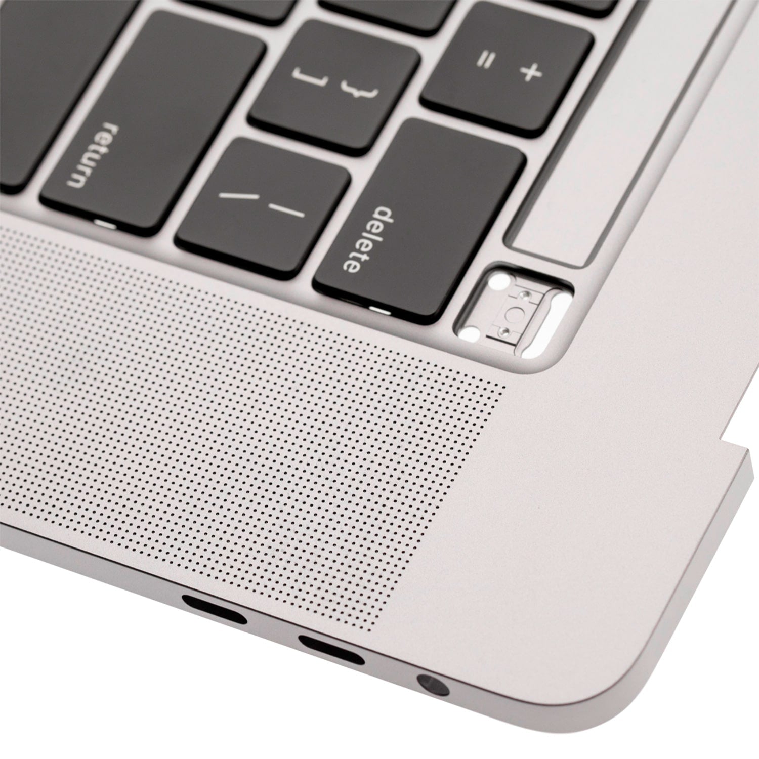 SILVER TOP CASE WITH KEYBOARD FOR MACBOOK PRO TOUCH 16" A2141 (LATE 2019 - MID 2020)